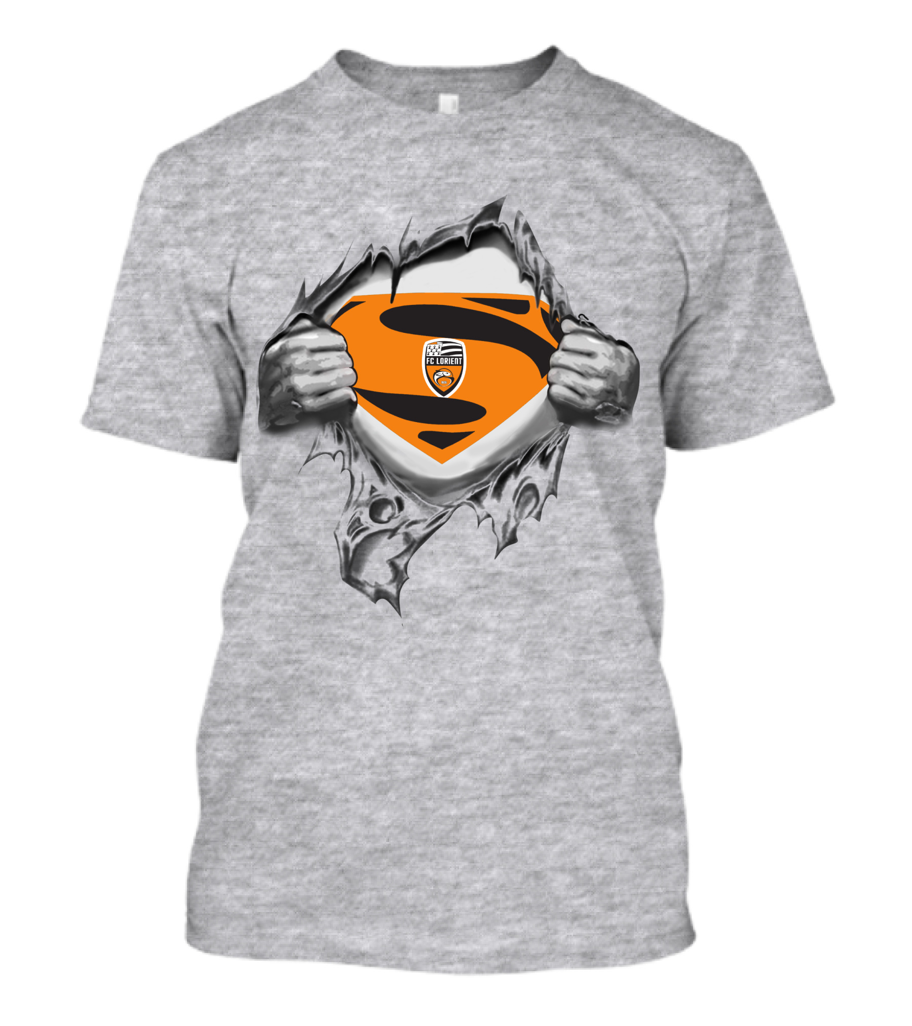 FC Lorient Superman Logo Shield Tear T-Shirt