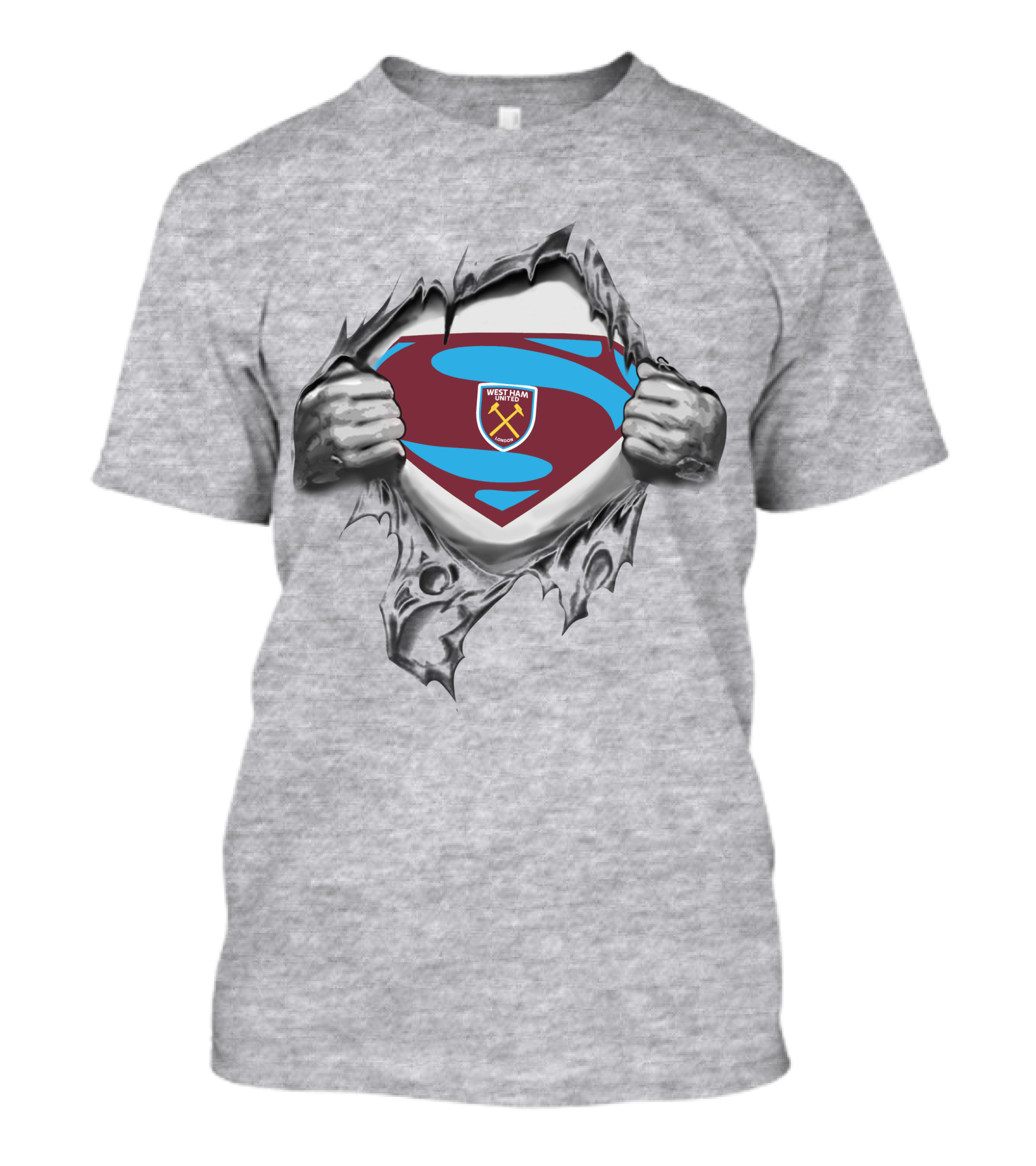 West Ham United Superman Logo Burst T-Shirt