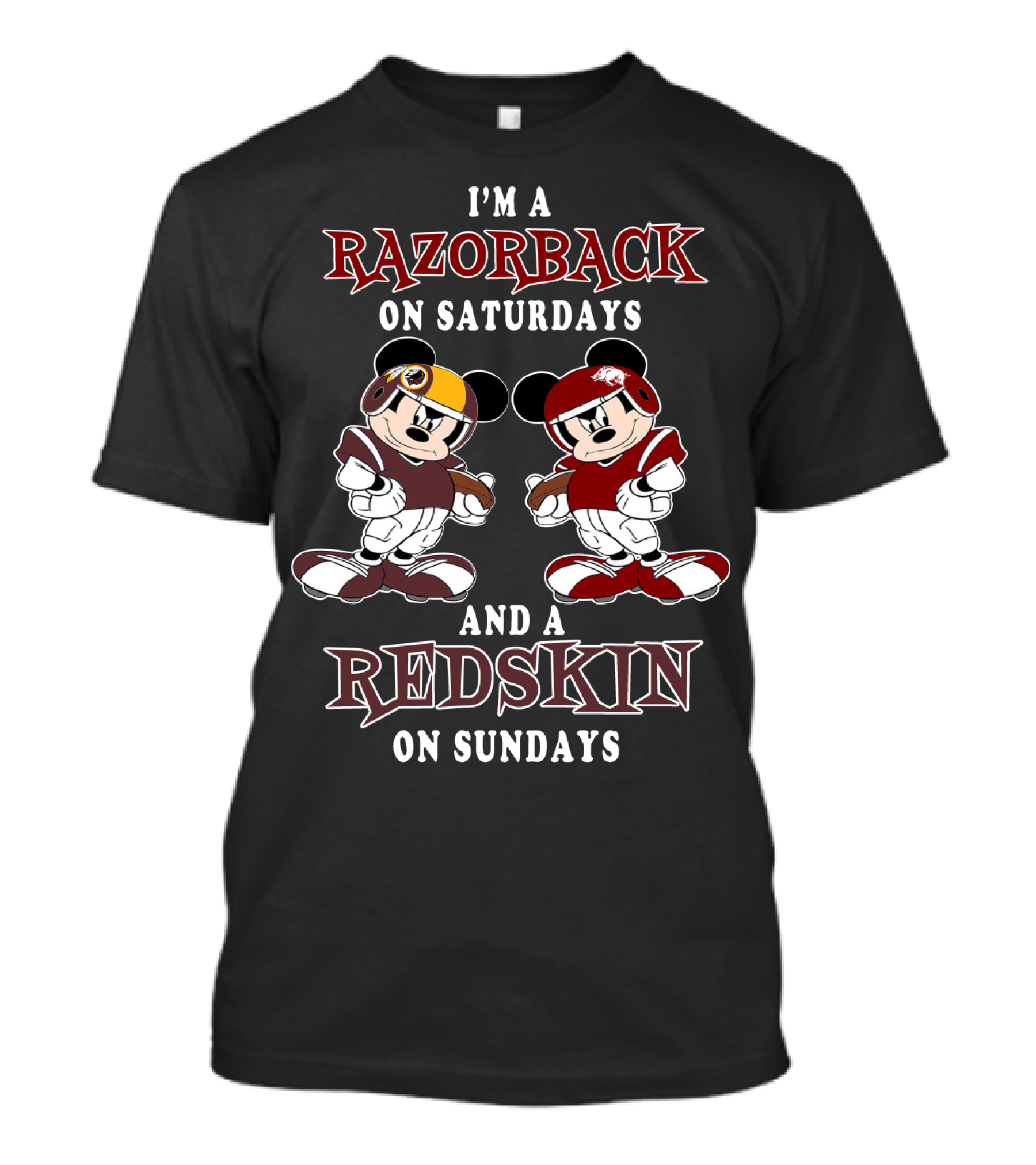 I'm A Razorback On Saturdays And A Redskin On Sundays T-Shirt