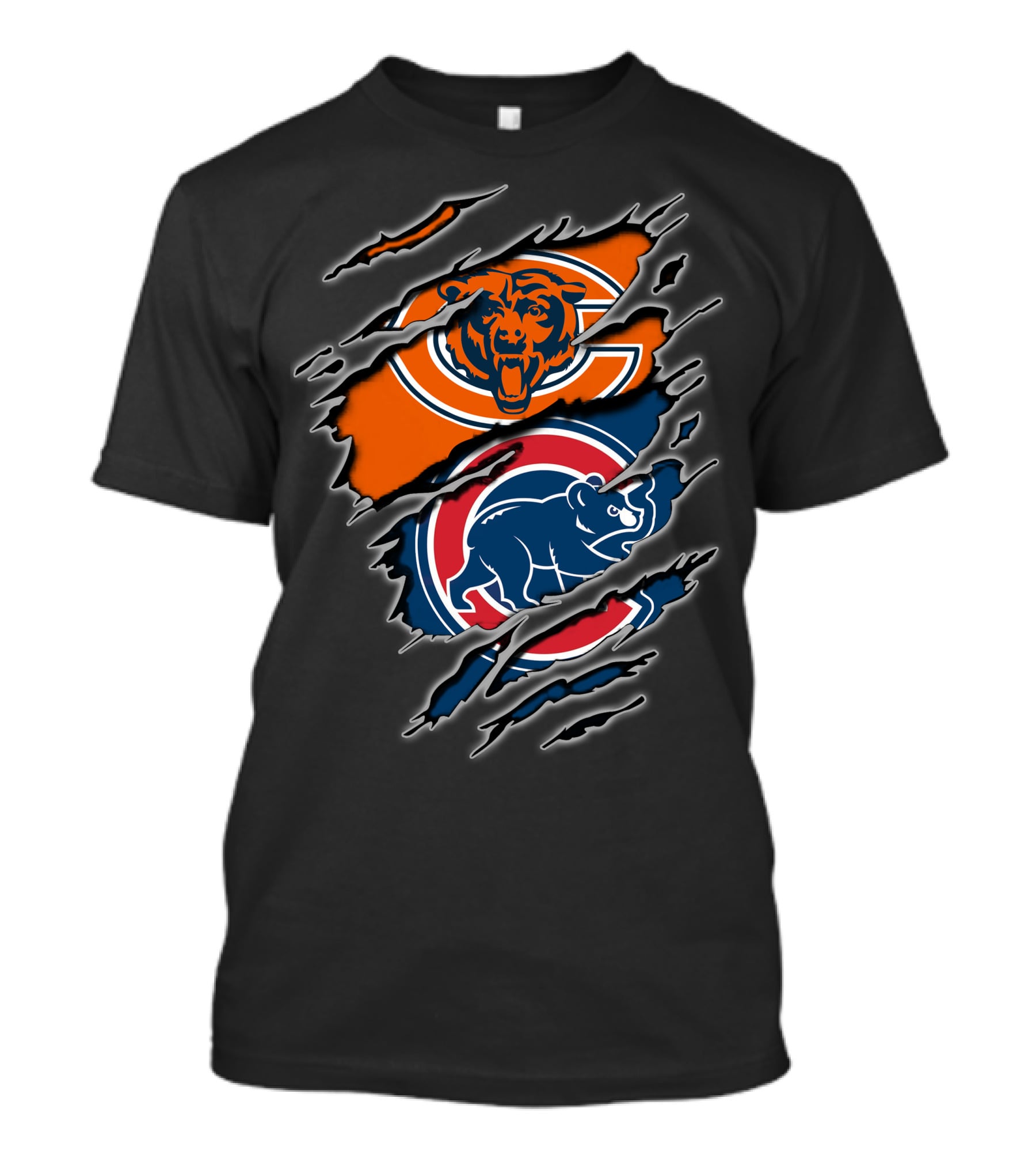Chicago Bears Cubs Fan Crossover T-Shirt