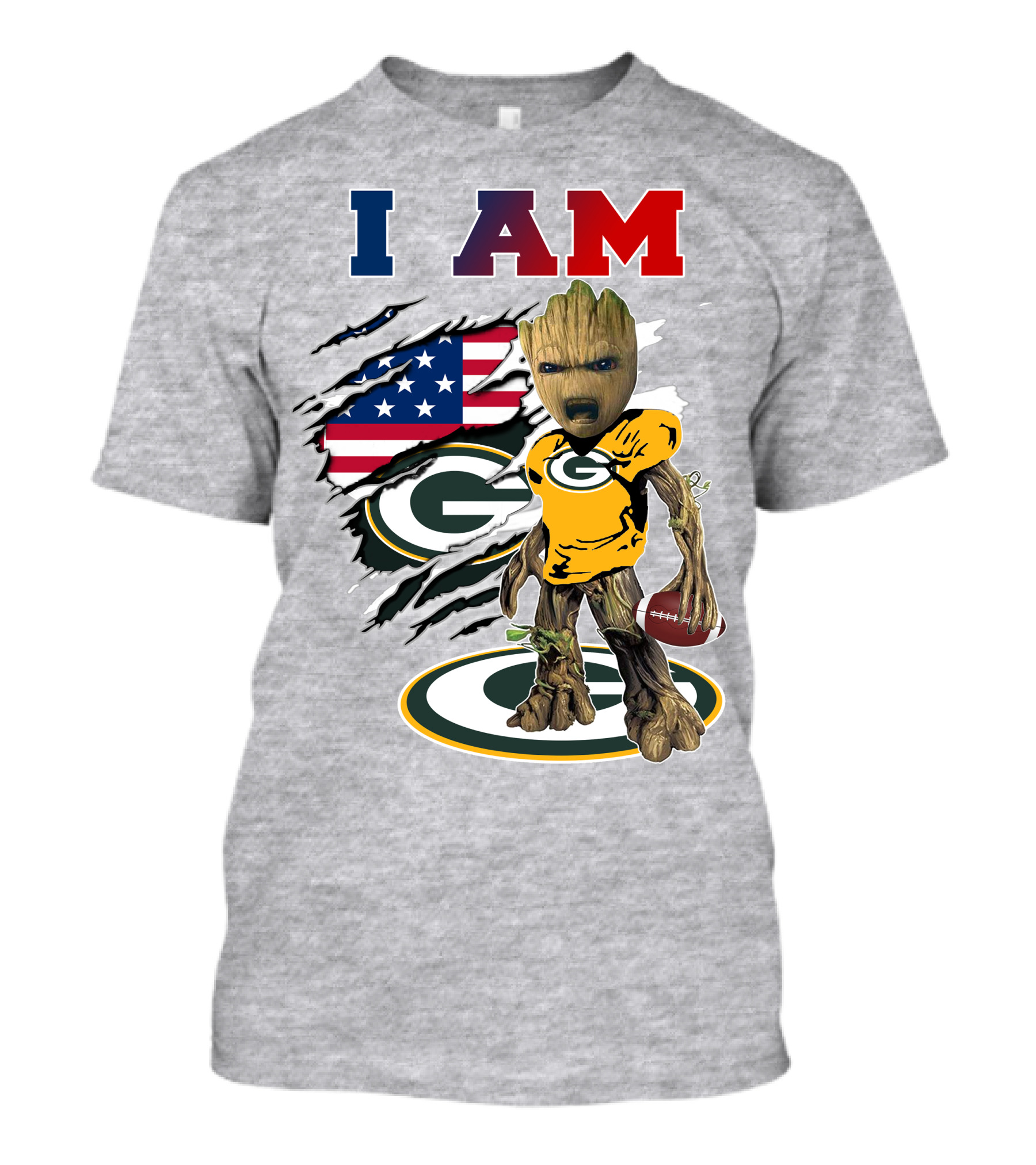 I Am Groot Green Bay Packers Football T-Shirt