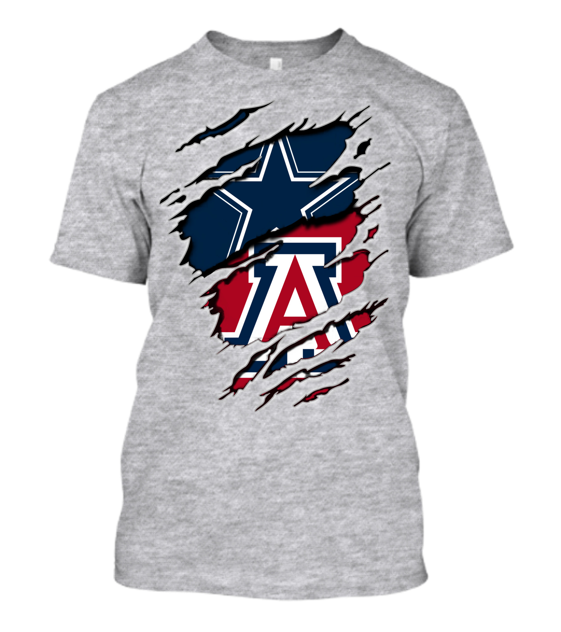 Cowboys Arizona Star Torn Claw T-Shirt