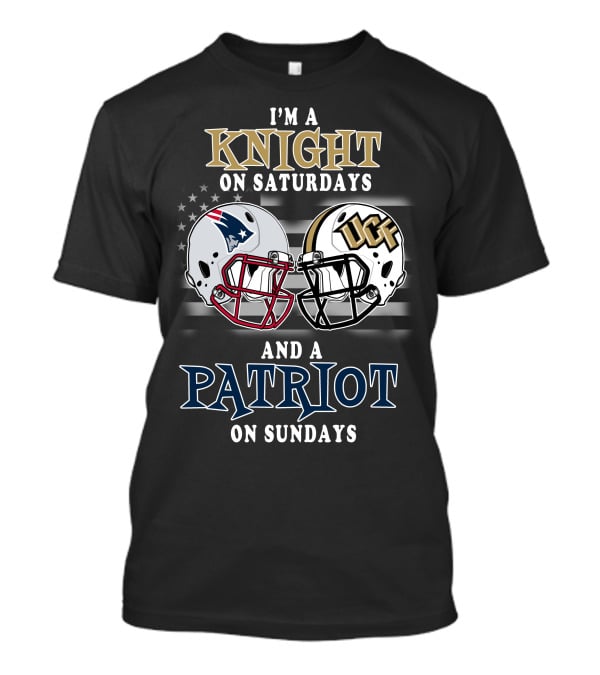 I'm A Knight On Saturdays And A Patriot On Sundays UCF Football Helmet T-Shirt