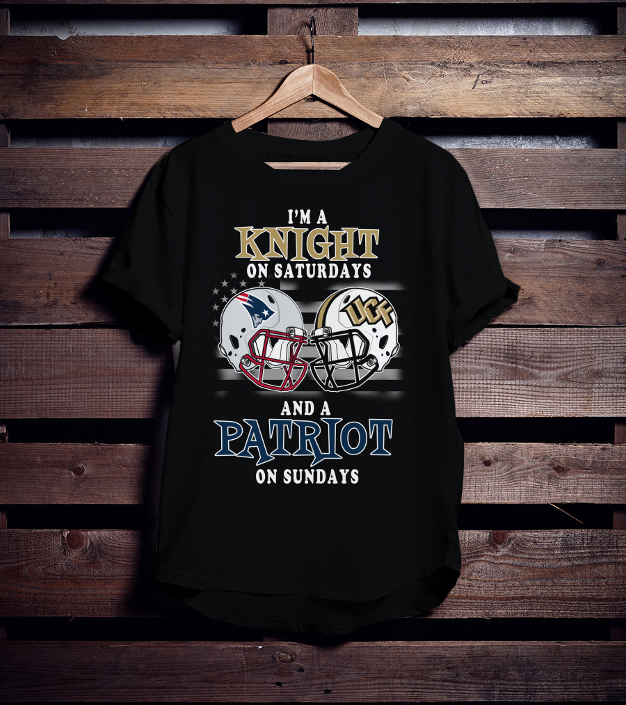 I'm A Knight On Saturdays And A Patriot On Sundays UCF Football Helmet T-Shirt