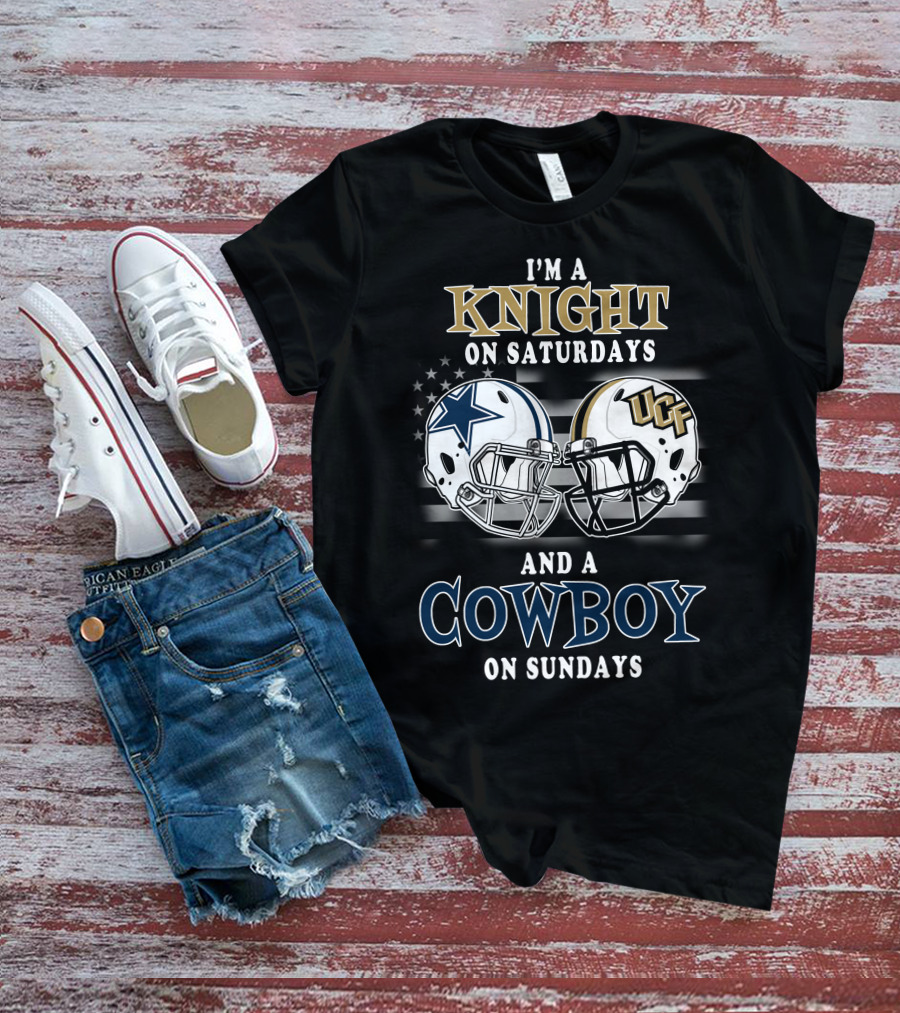 I'm A Knight On Saturdays And A Cowboy On Sundays UCF Helmet And Star T-Shirt
