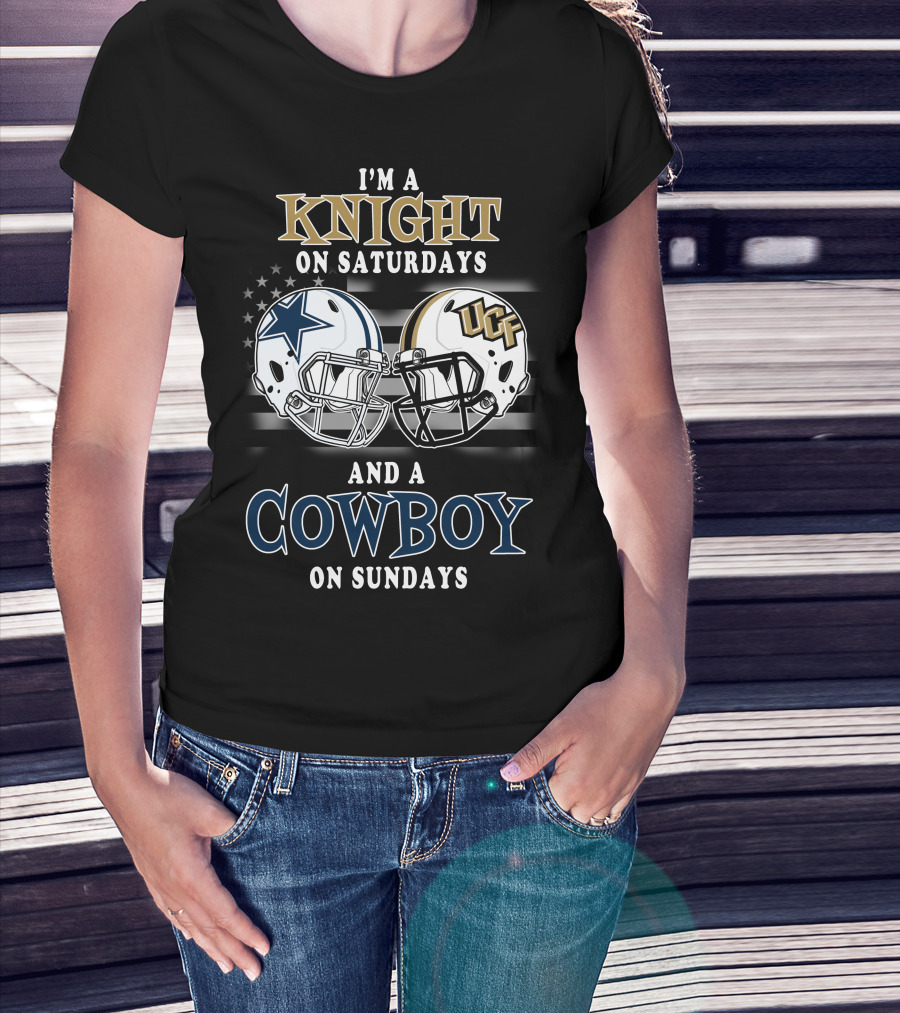 I'm A Knight On Saturdays And A Cowboy On Sundays UCF Helmet And Star T-Shirt