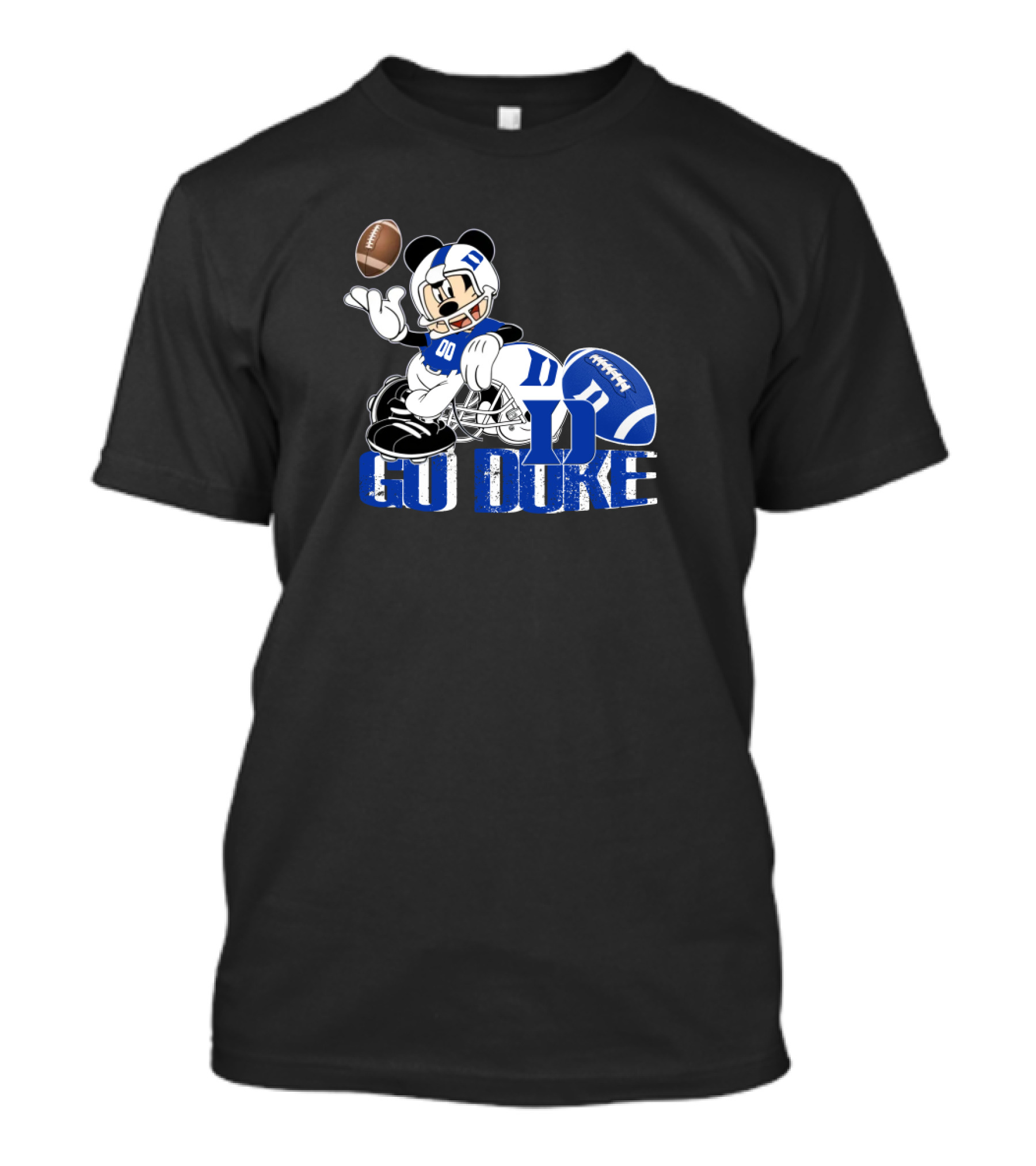 Chtnca8006 Go Duke Football Mickey Mouse T-Shirt