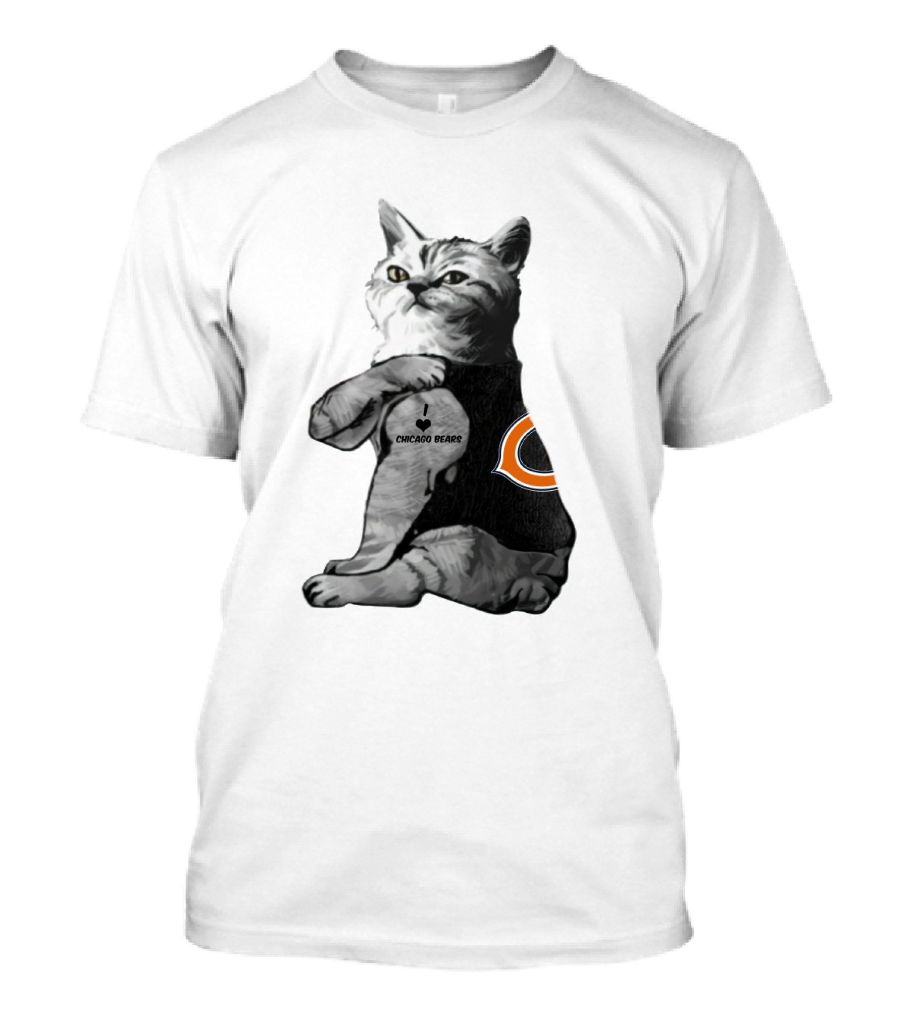 Chicago Bears Cat T-Shirt