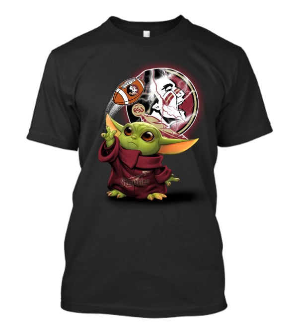 Seminoles Baby Alien Using Force With Florida State Football T-Shirt