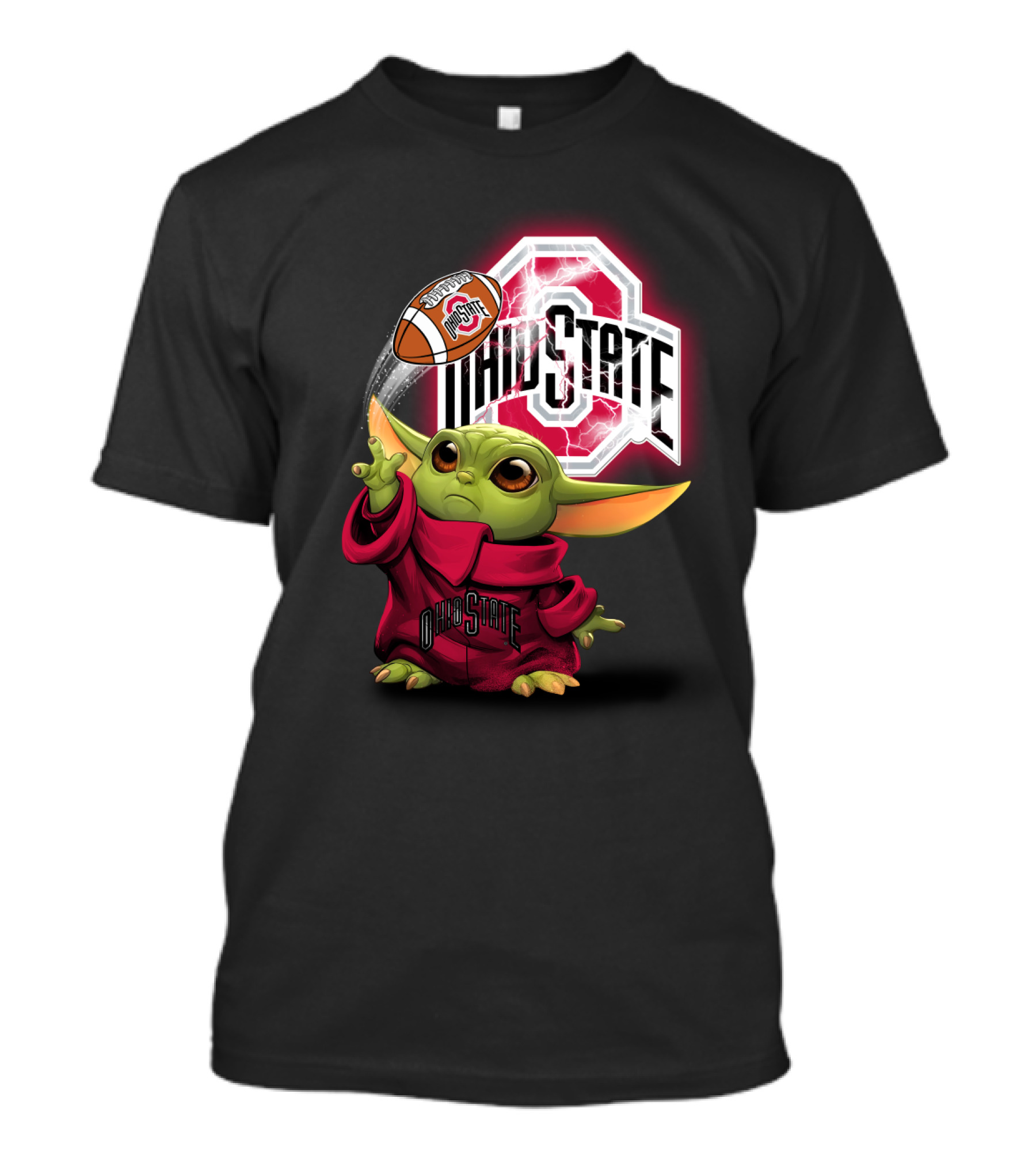 Baby Yoda Ohio State Football Fan Art Chtnca9019 T-Shirt