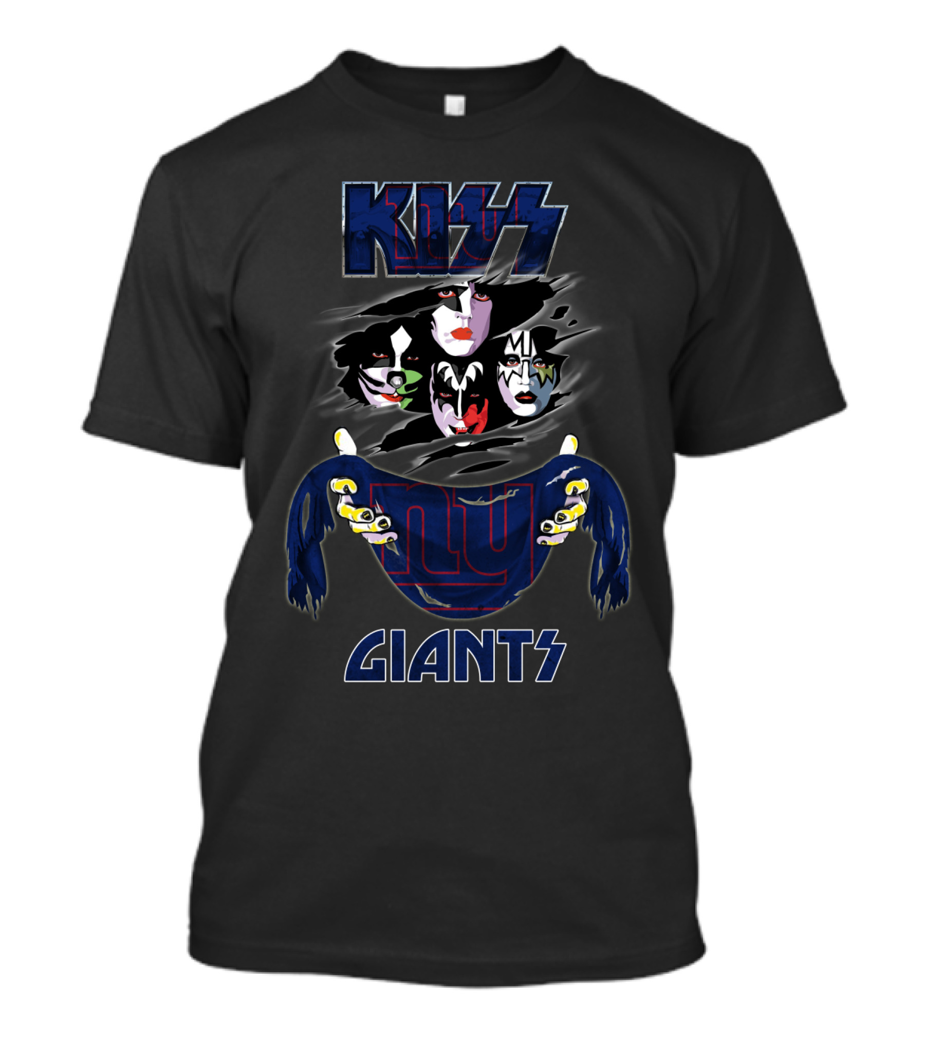 KISS New York Giants NFL Collaboration T-Shirt