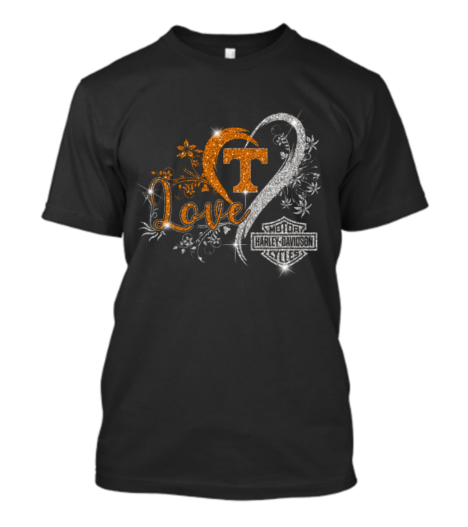 Love Tennessee Volunteers Harley Davidson Cycles T-Shirt