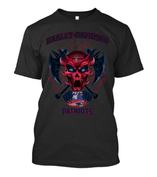 Harley Davidson Motor Cycles Patriots New England Hl0317 T-Shirt
