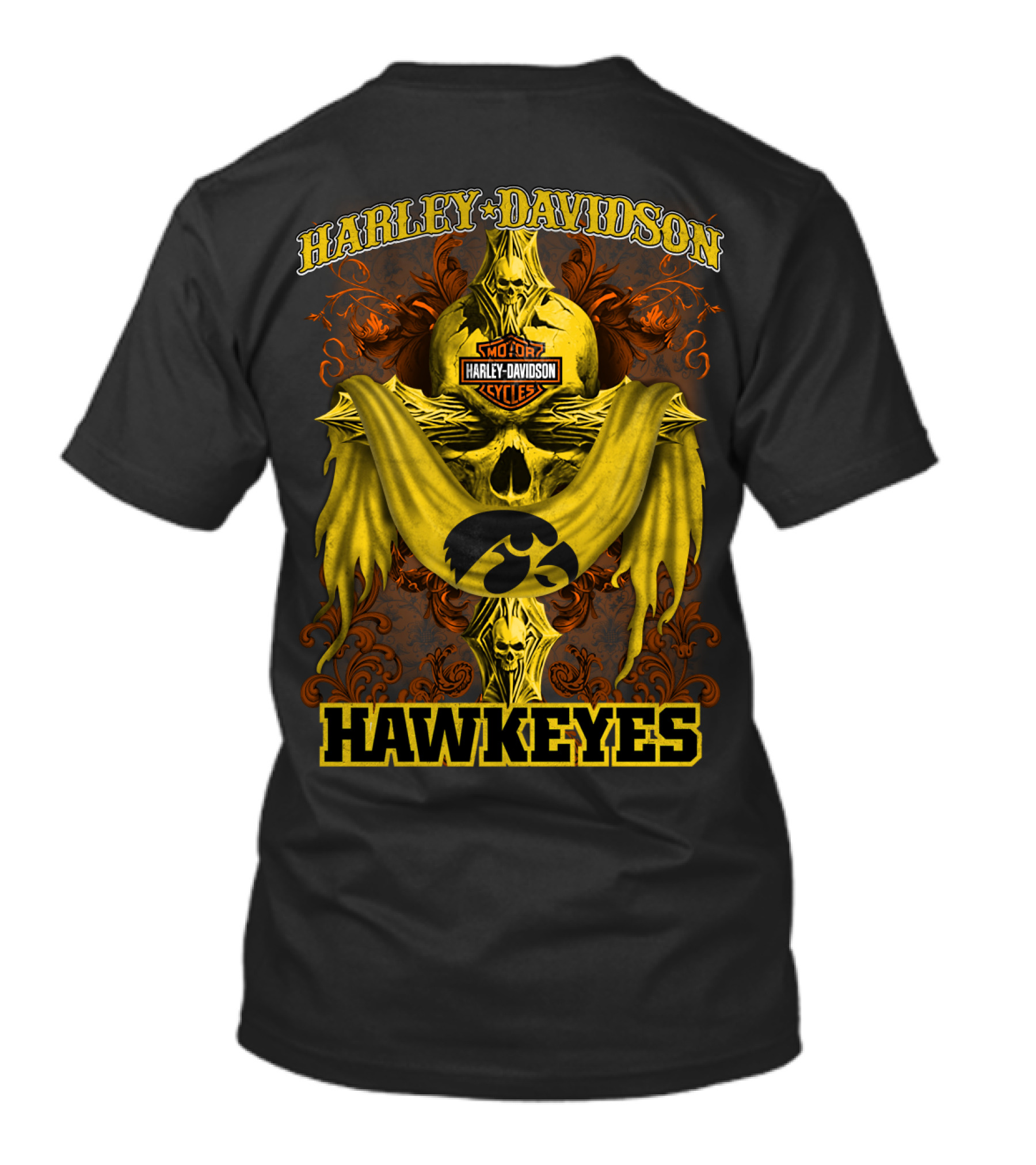 Harley Davidson Motorcycles Hawkeyes T-Shirt