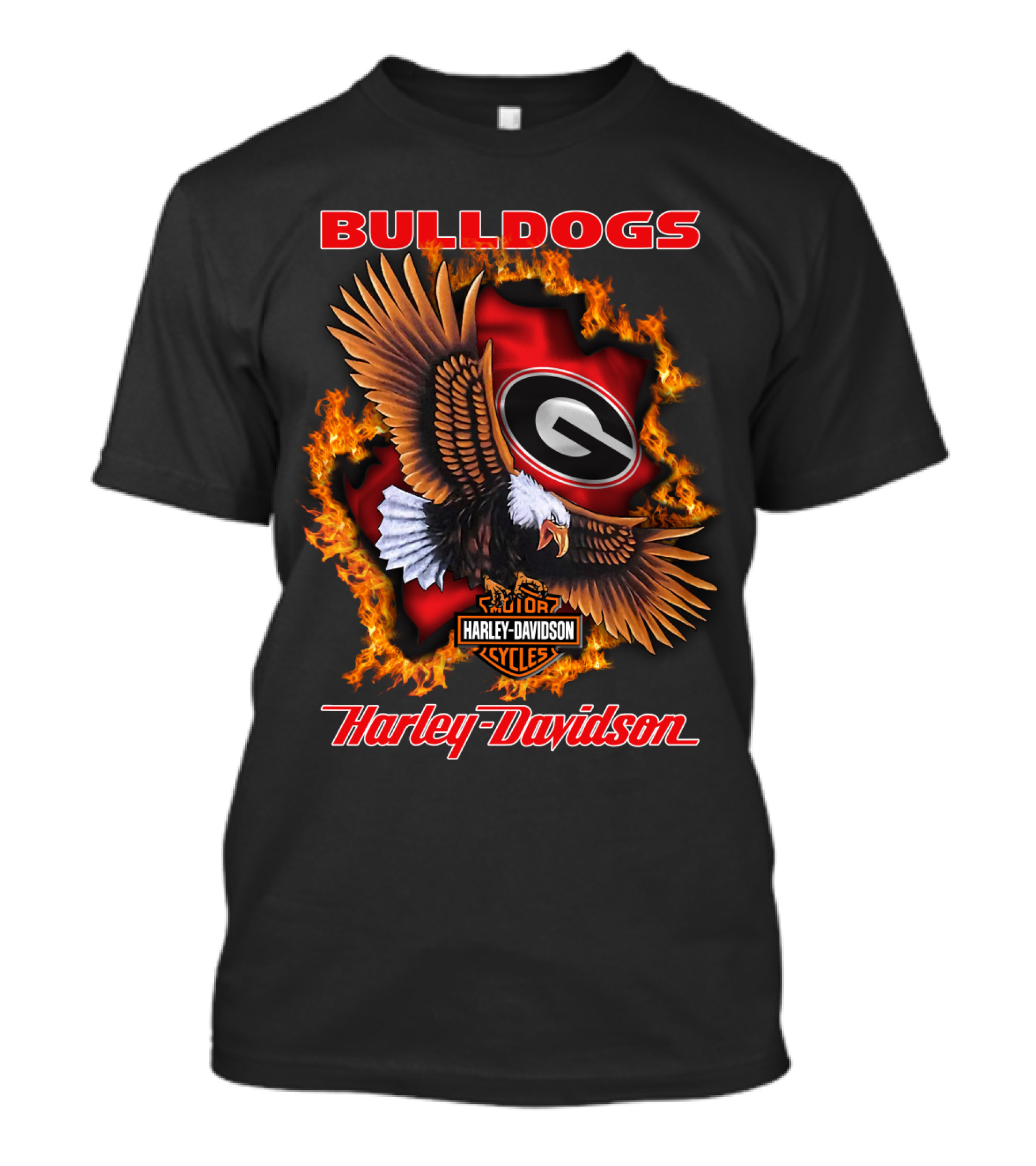 Georgia Bulldogs Harley Davidson Cycles 04.08 Ncaa T-Shirt