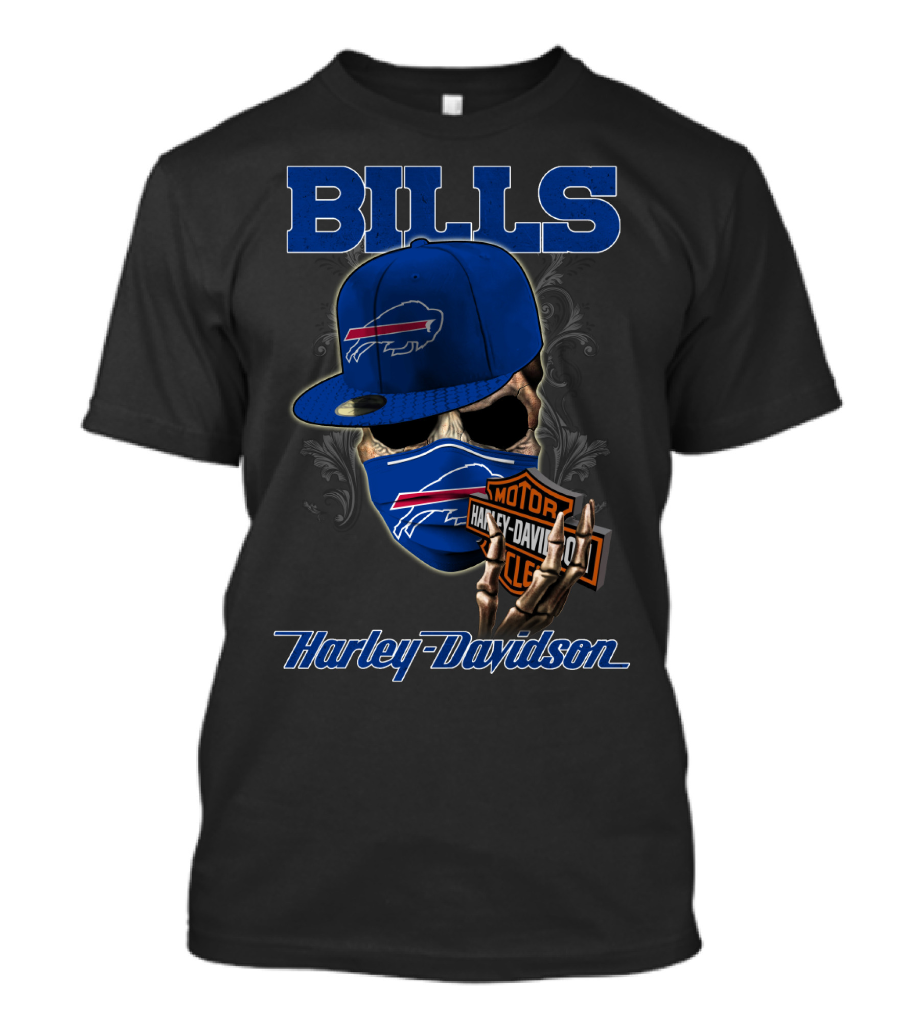Bills Harley Davidson Nfl Buffalo Bills Harley Davidson Motorcycles T-Shirt