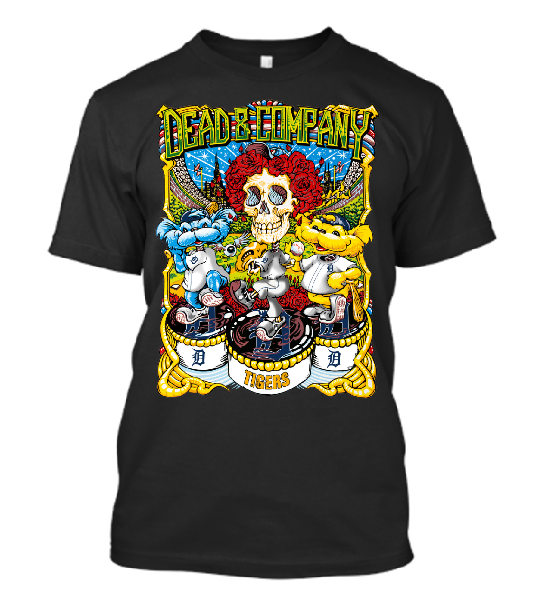 Dead & Company Detroit Tigers D Collaboration 61 Mlb T-Shirt