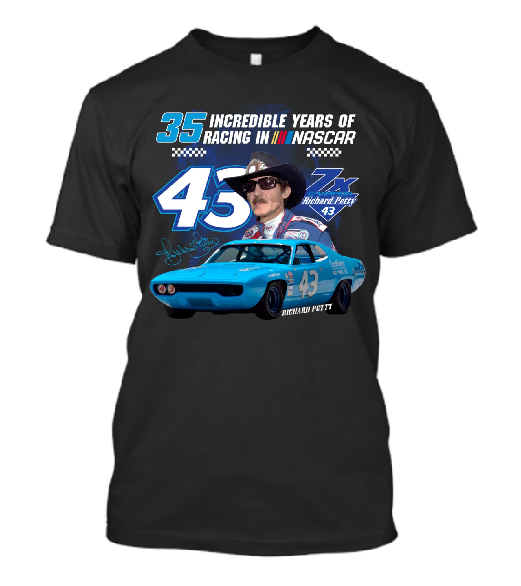 Incredible Years Of Racing In Nascar Richard Petty T-Shirt