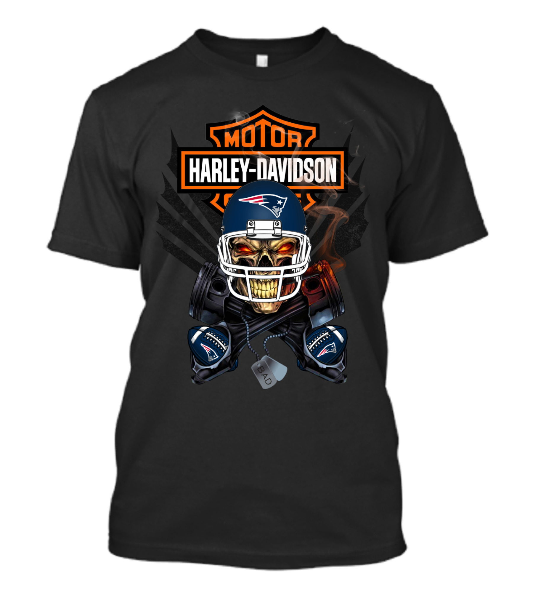 Harley Davidson Motor 106 Nfl Nep T-Shirt