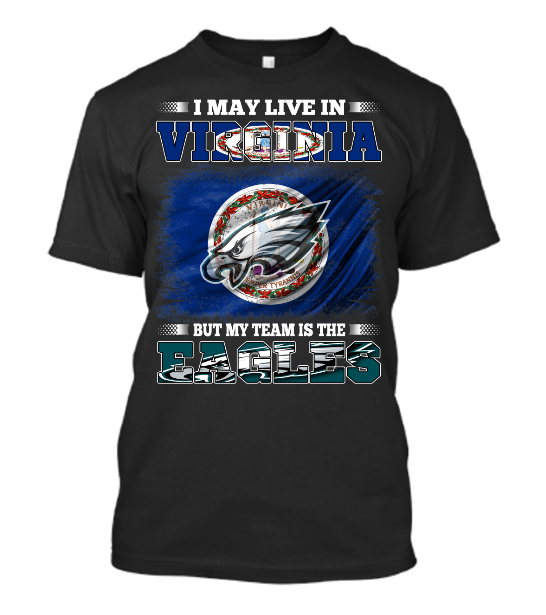 Virginia Pride With Eagles Loyalty T-Shirt