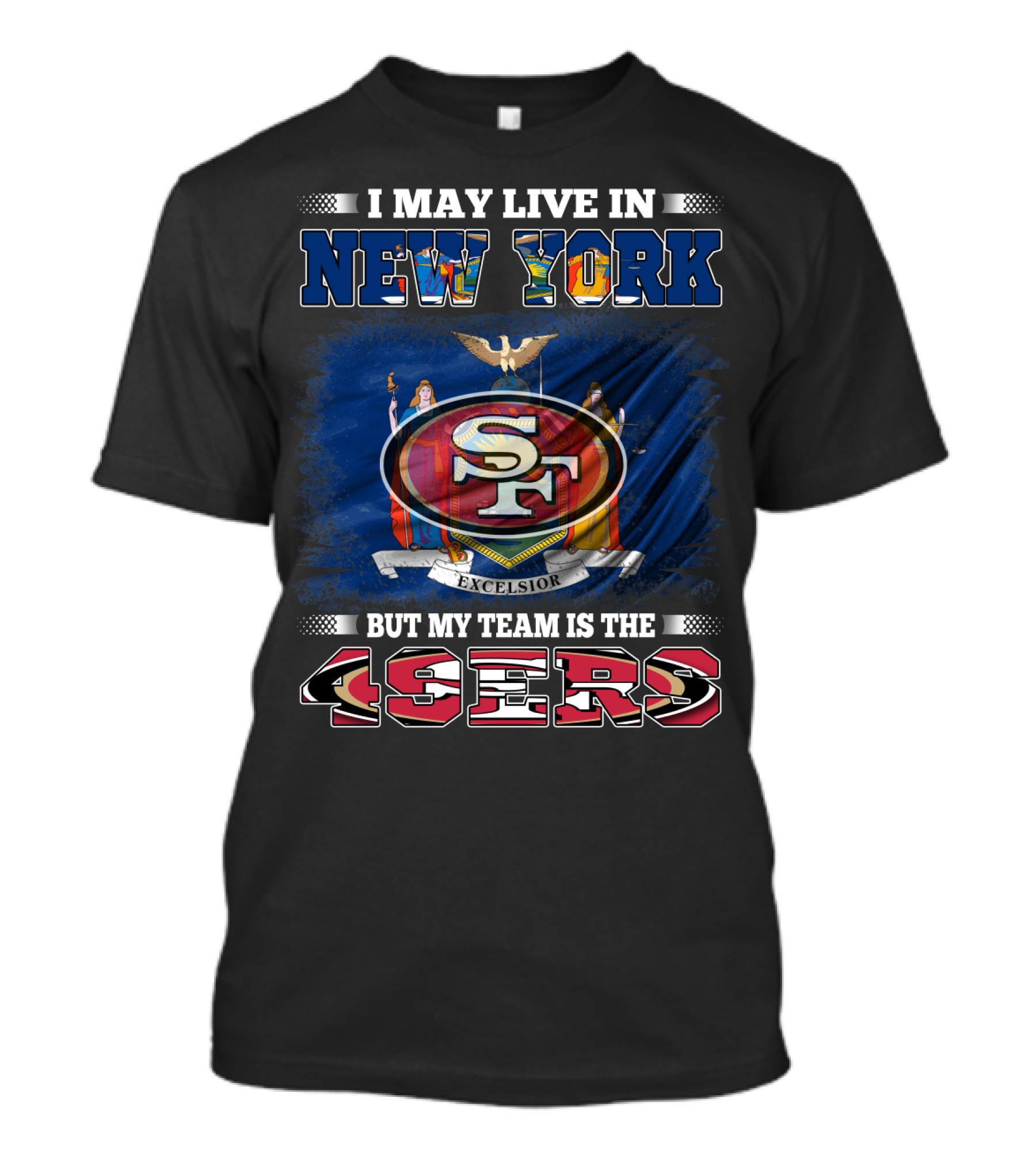 New York Resident Passionate About 49ers Football Team T-Shirt