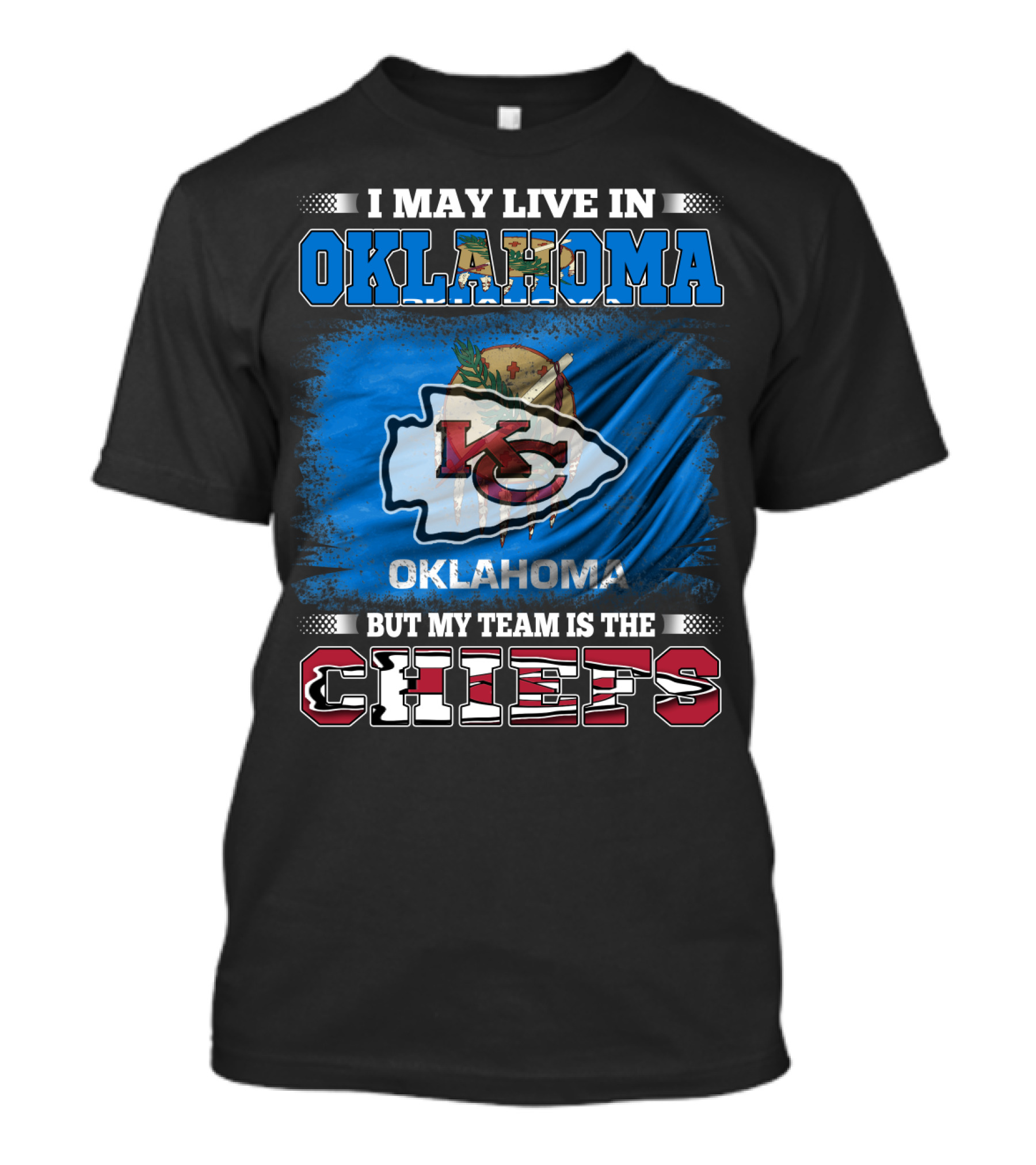 Oklahoma Residents Supporting Kansas City Chiefs Loyalty T-Shirt