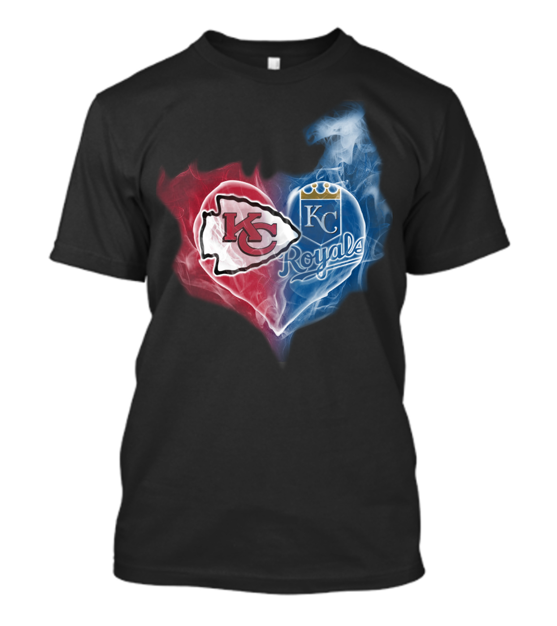 Kansas City Chiefs Royals Heart T-Shirt