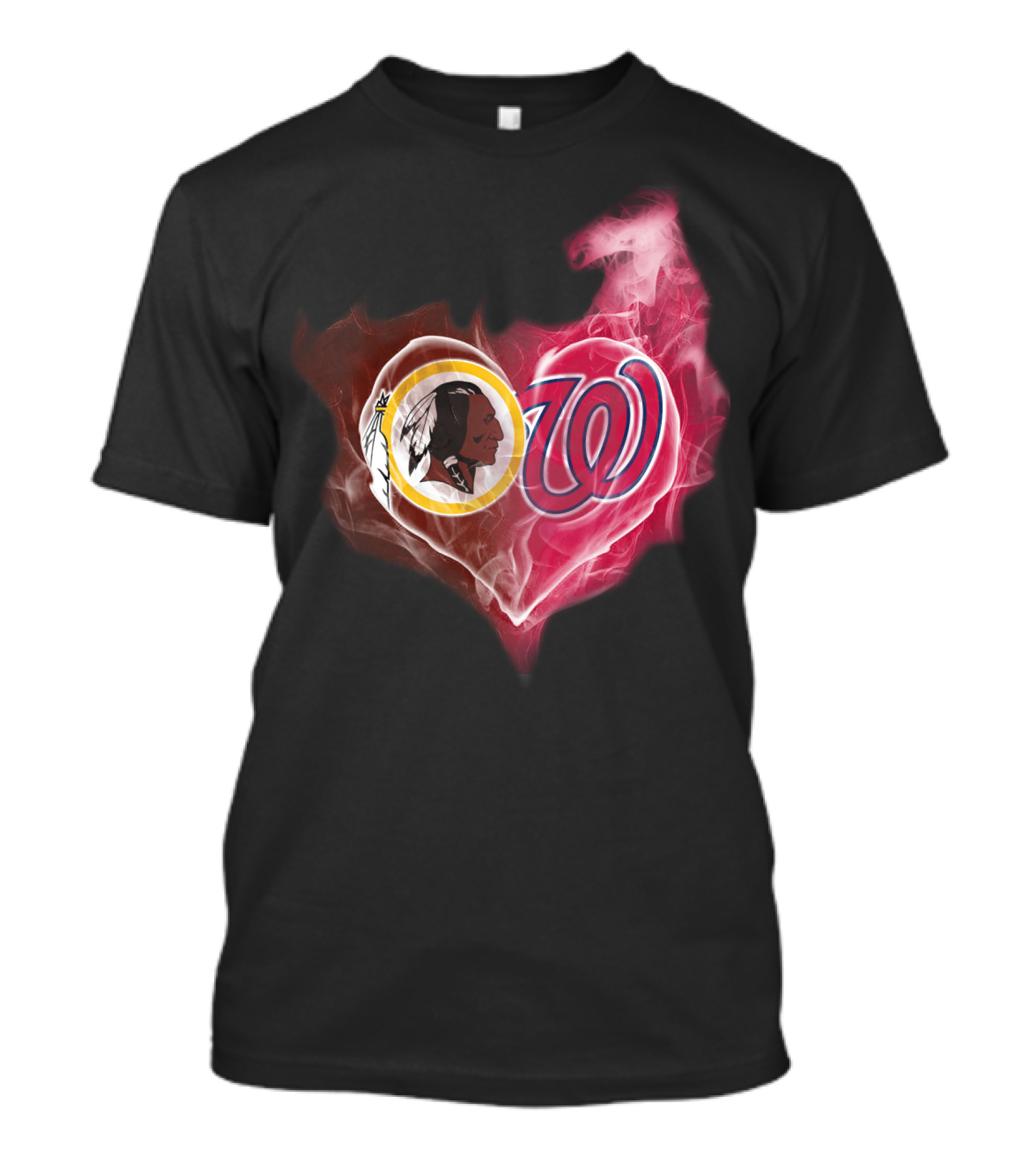 Redskins Nationals Heart Logo Fusion T-Shirt