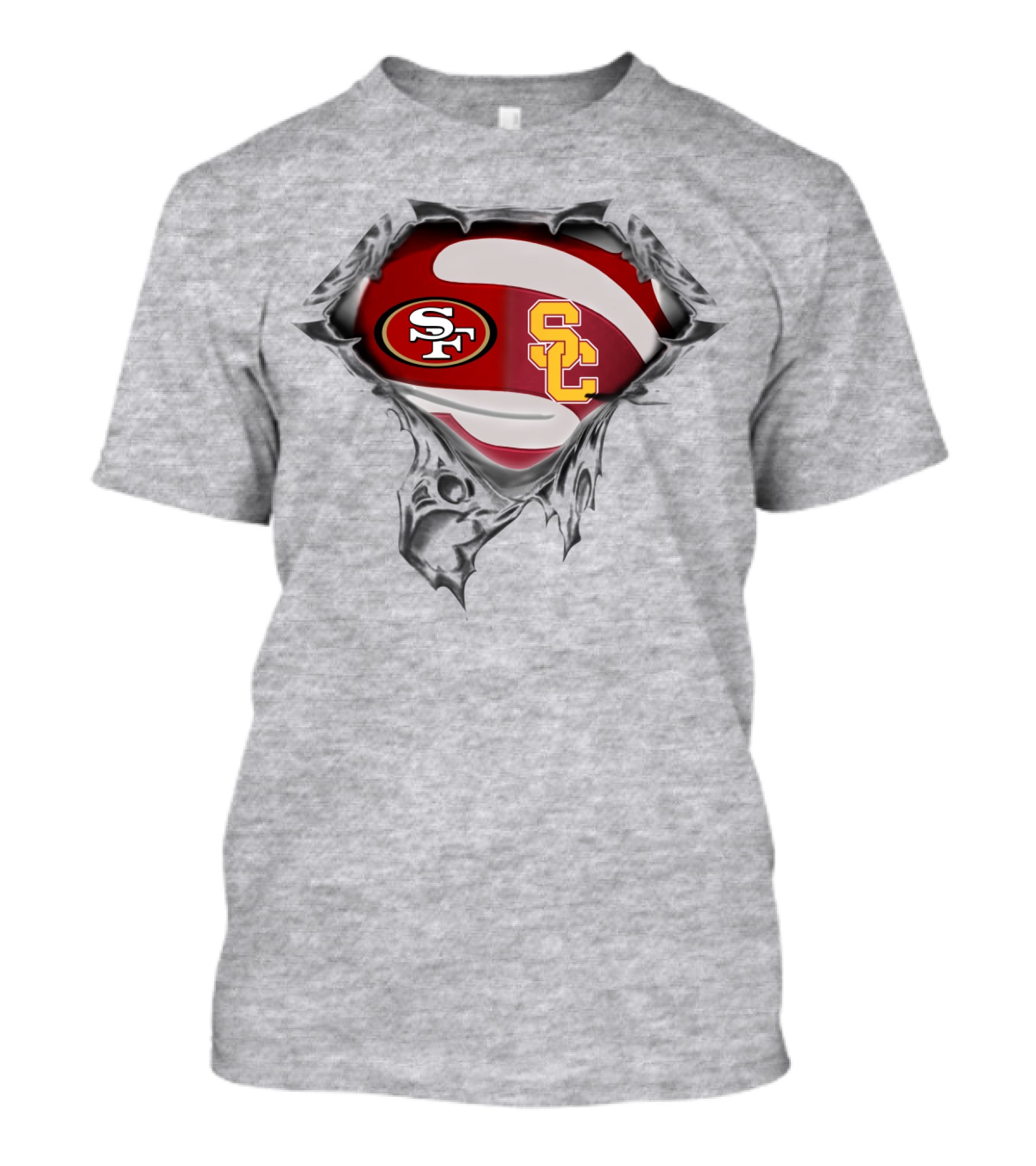 San Francisco 49ers Usc Trojans Crossover T-Shirt