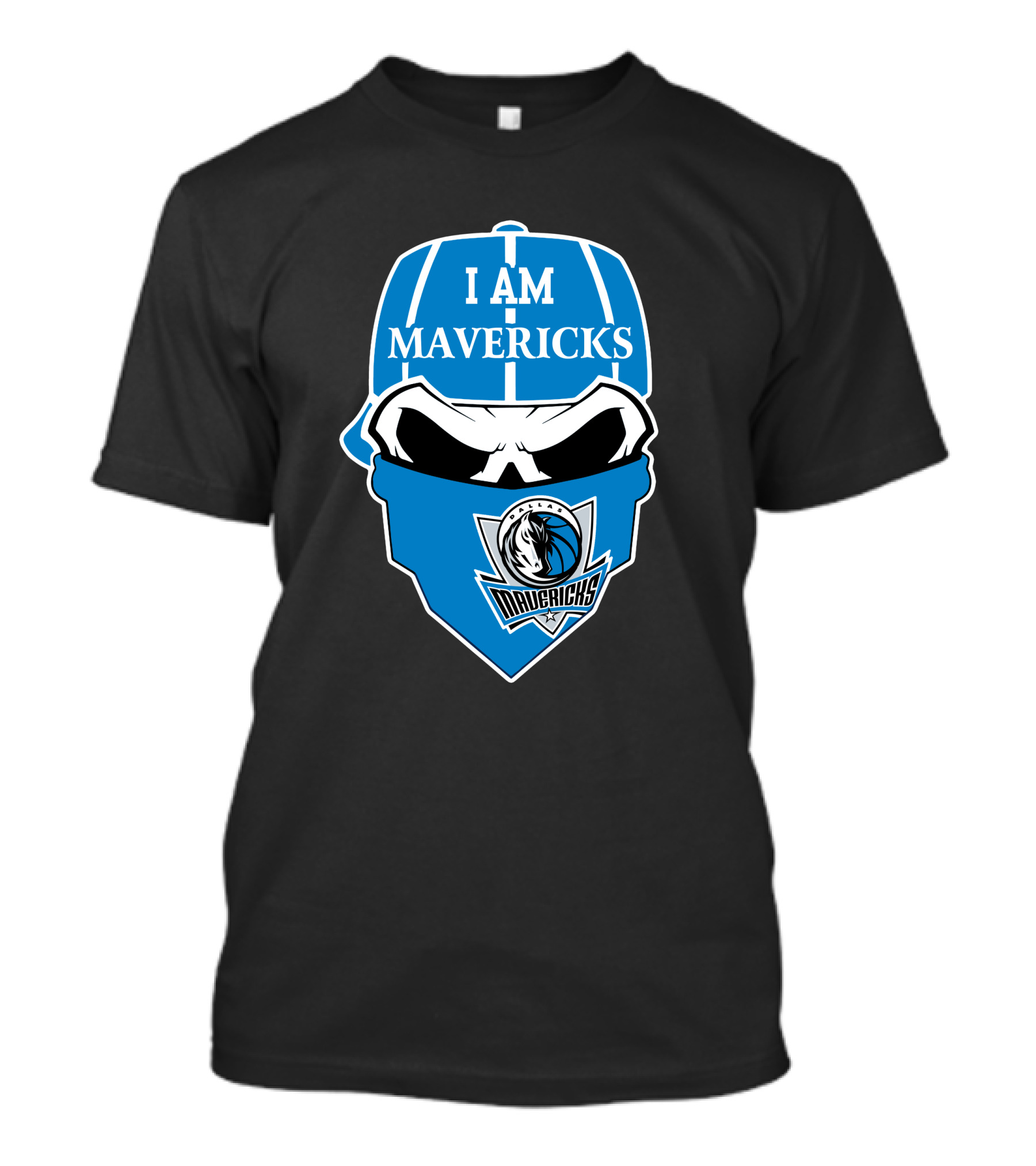 I Am Dallas Mavericks Skull T-Shirt