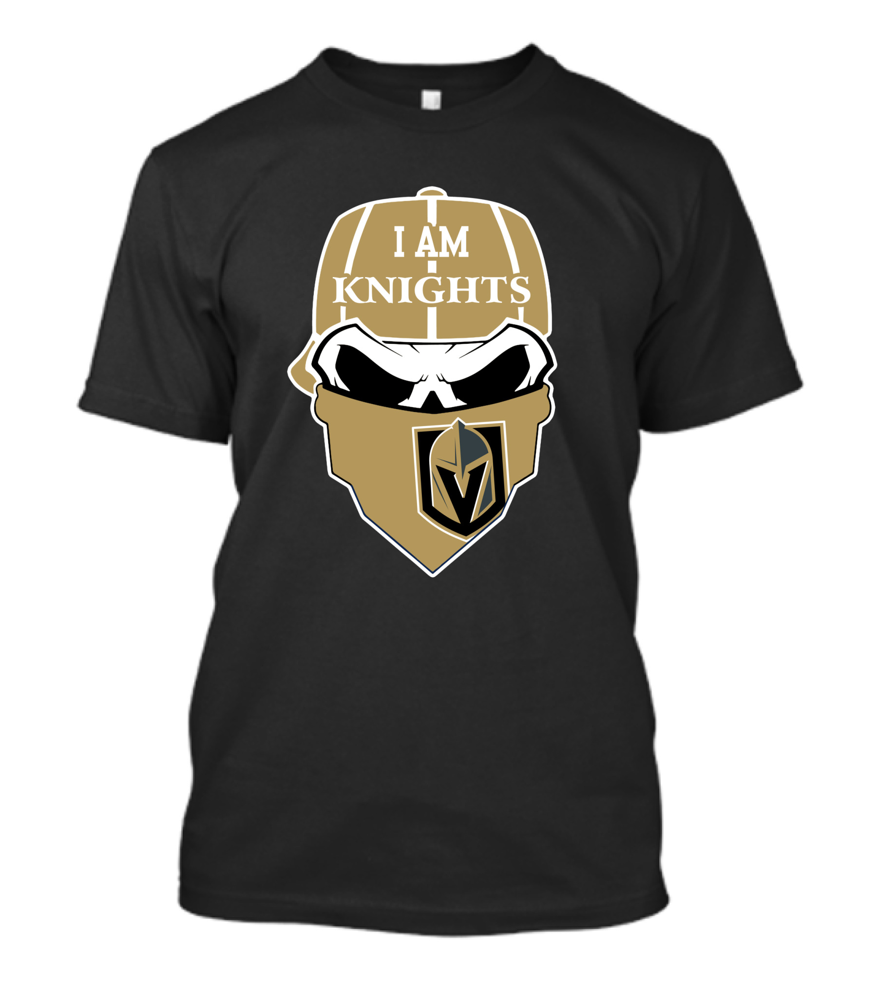 I Am Knights Vegas Golden Knights Skull T-Shirt