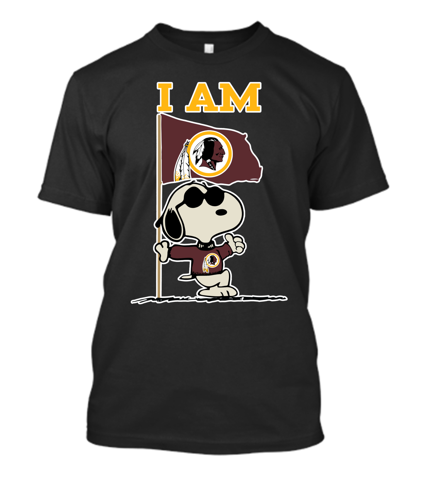 I Am Washington Redskins Snoopy T-Shirt