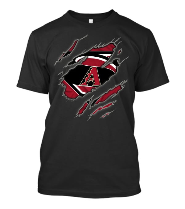 Arizona Diamondbacks Superman Logo Ripped T-Shirt