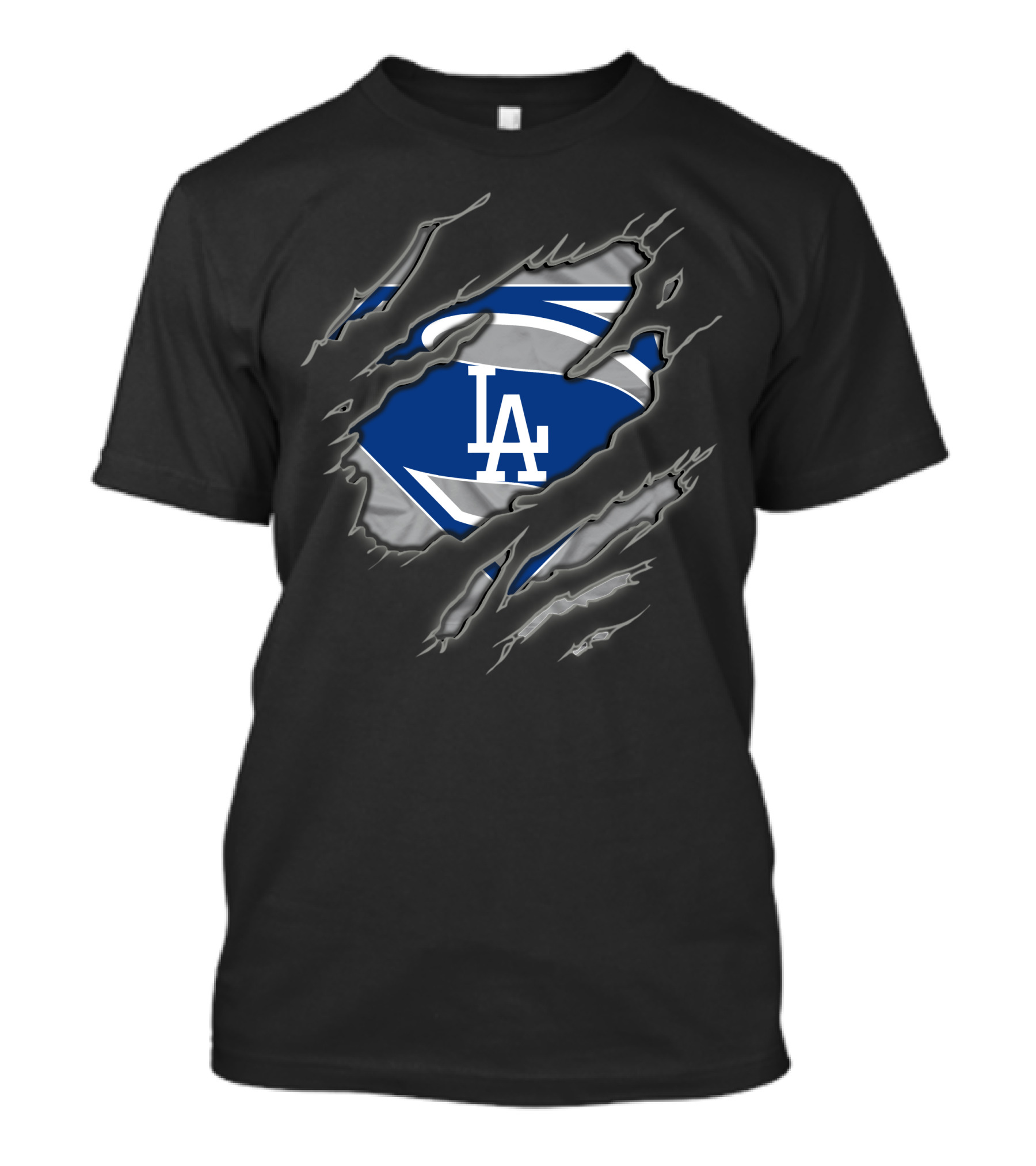 Los Angeles Dodgers La Icon Superman Emblem T-Shirt