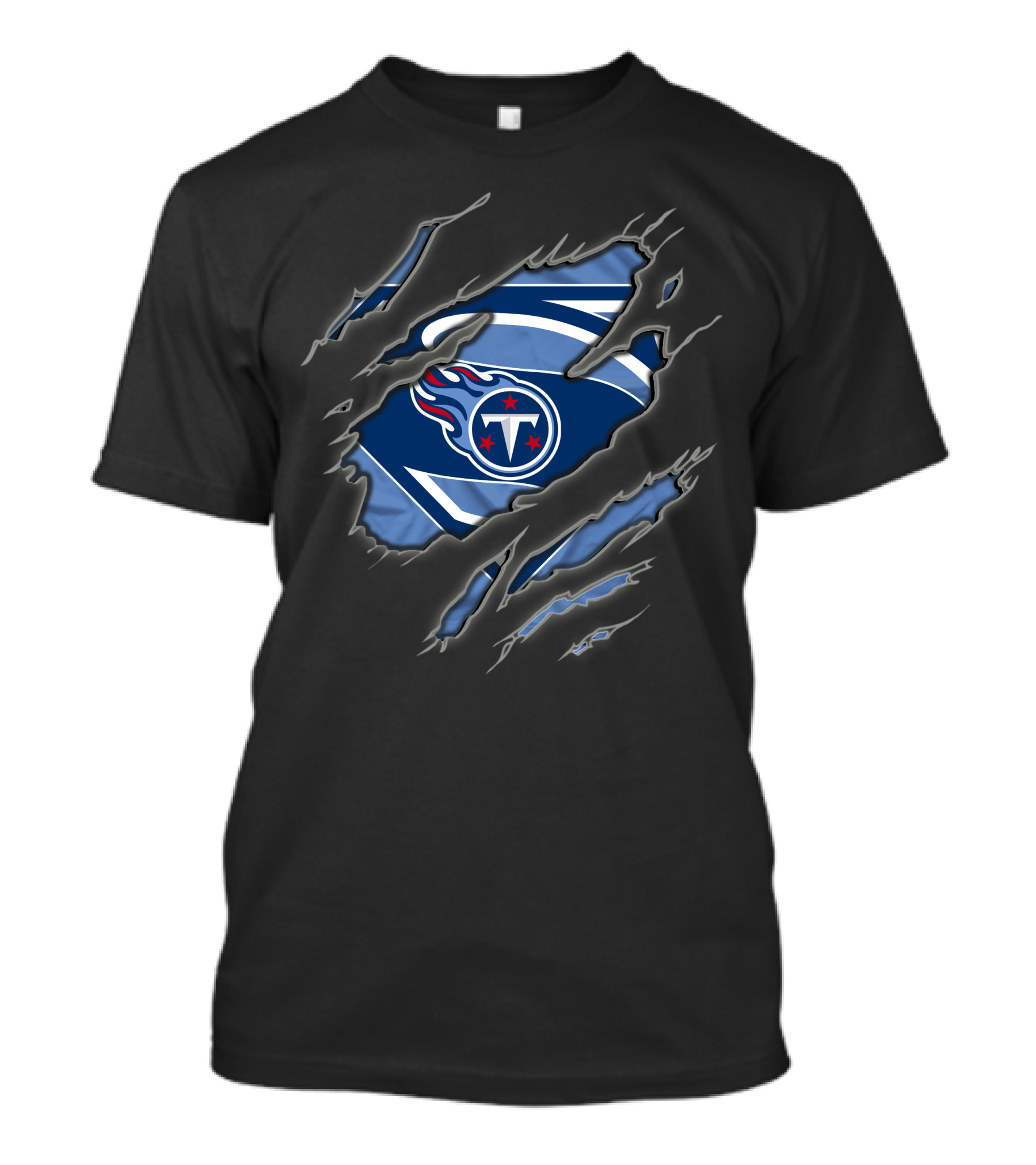 Tennessee Titans Superman Logo Tear 1 T-Shirt