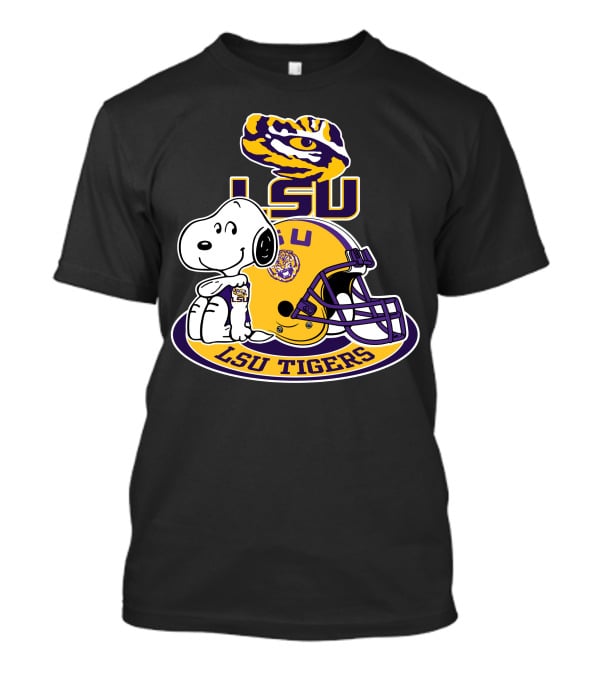 Lsu Tigers Snoopy Football Helmet T-Shirt