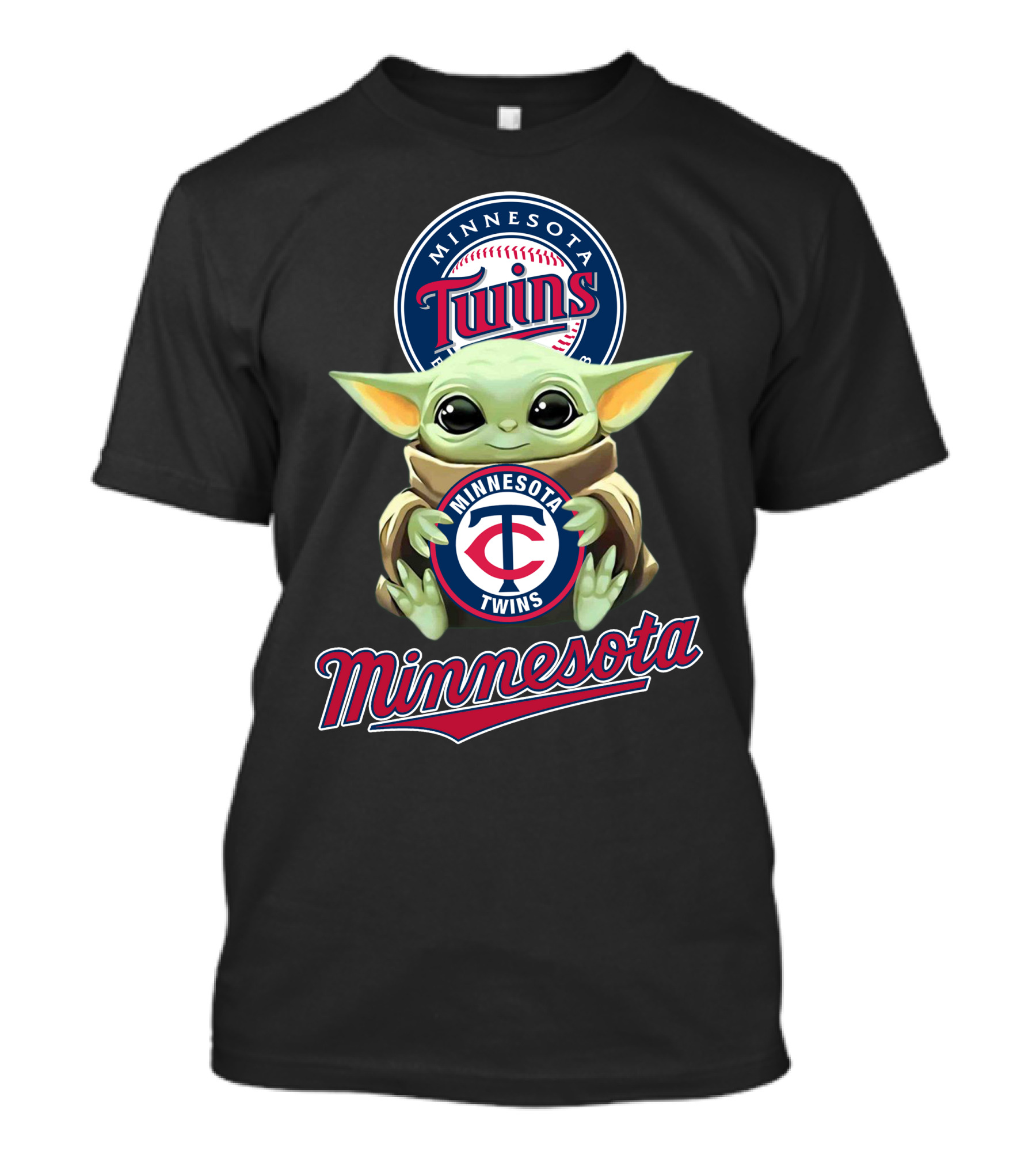 Minnesota Twins Baby Yoda Baseball T-Shirt