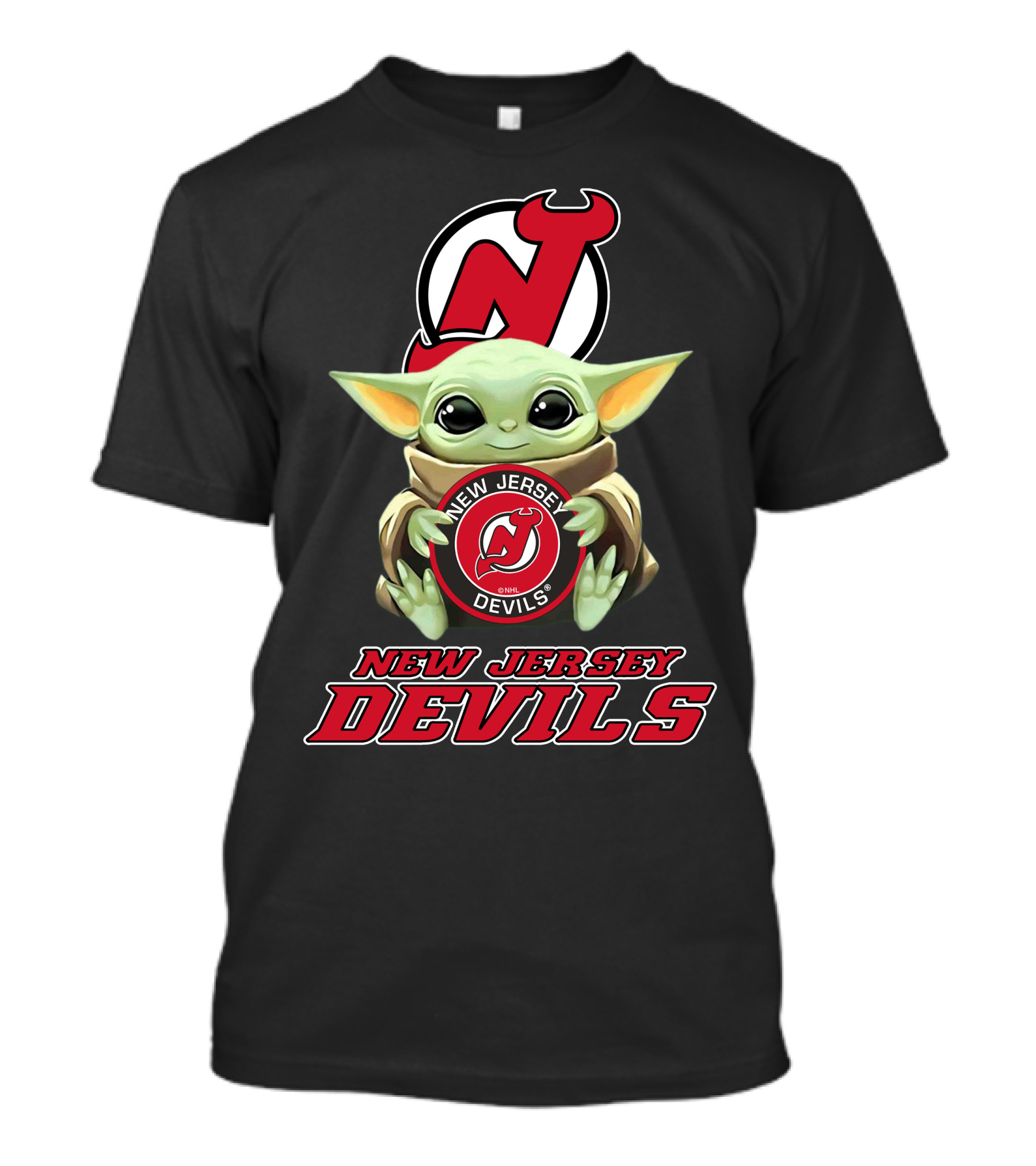 New Jersey Devils Baby Yoda Nhl T-Shirt