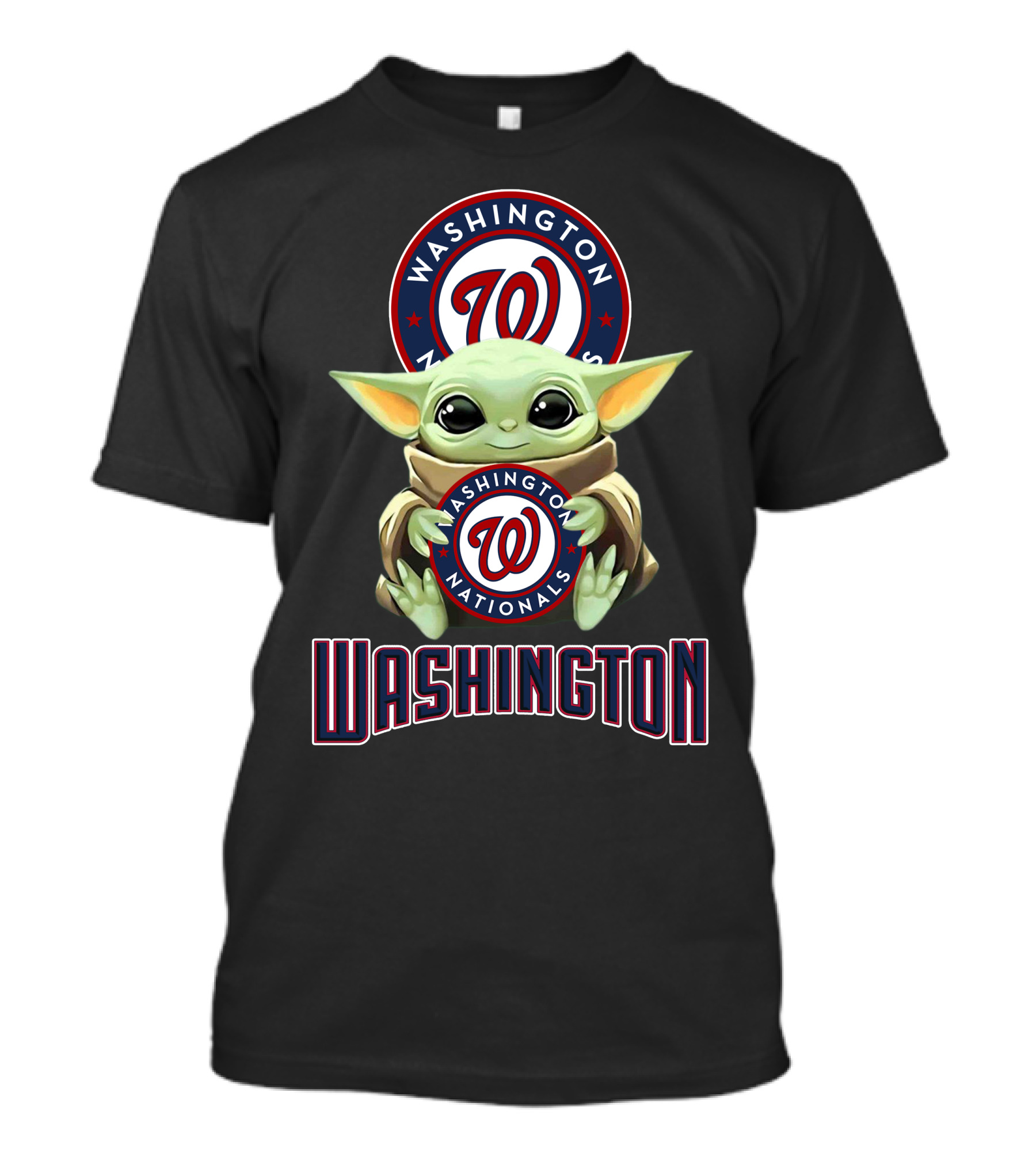 Washington Nationals Baby Yoda Star Wars Fan Collaboration T-Shirt