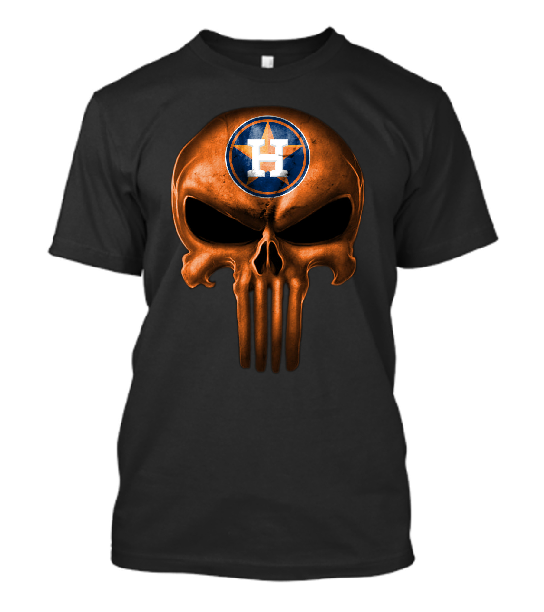 Houston Astros Skull T-Shirt