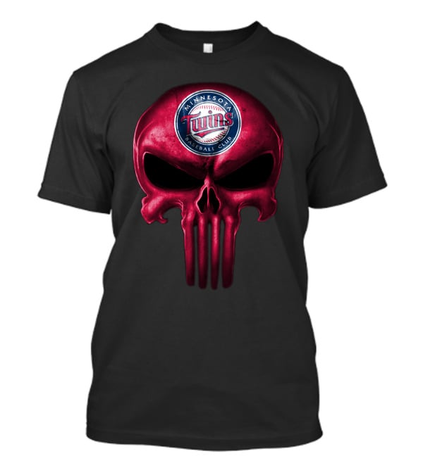 Minnesota Twins Baseball Club Skull T-Shirt