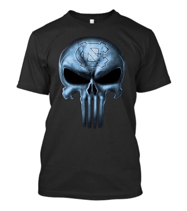 North Carolina Tar Heels Skull T-Shirt