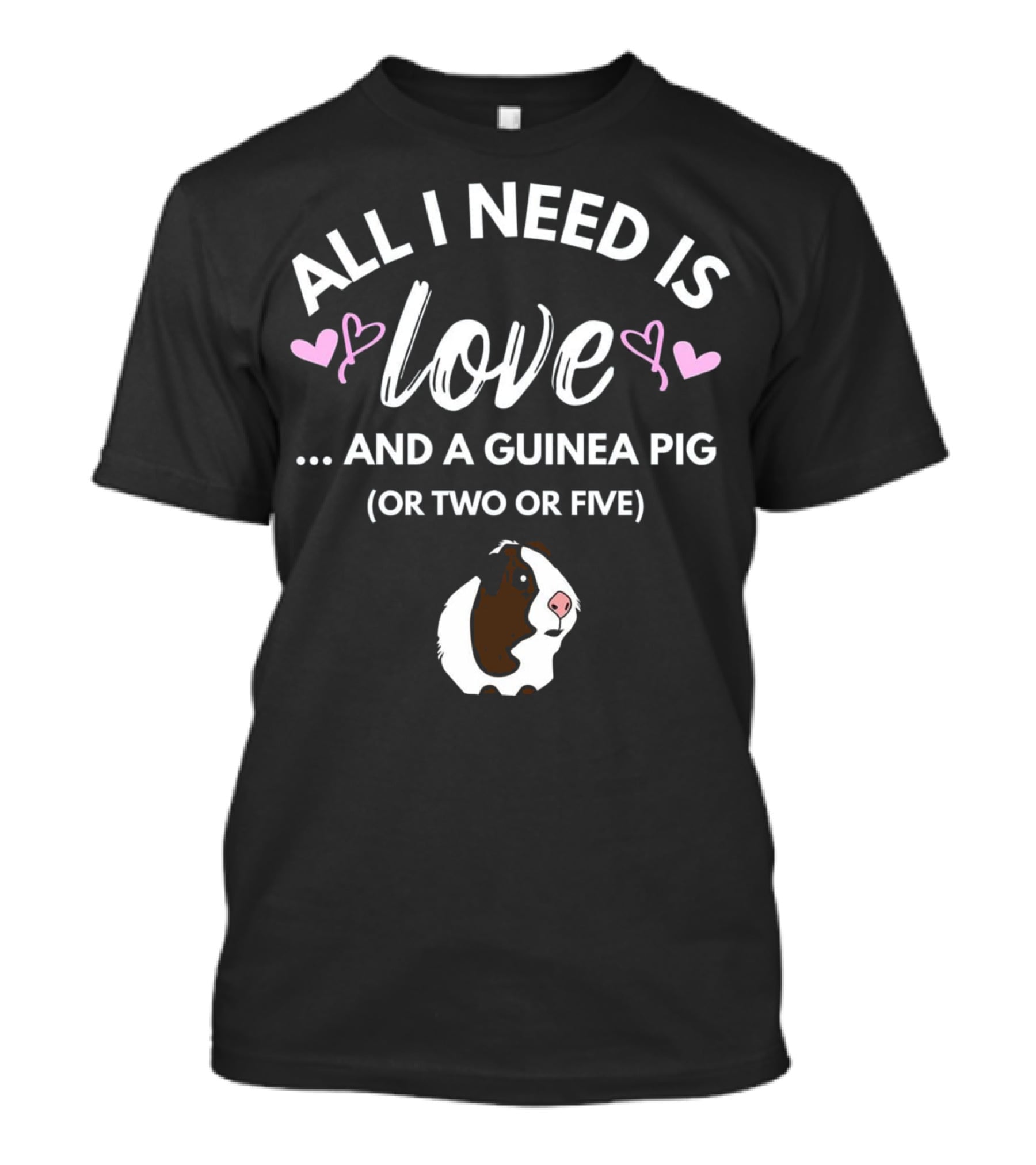 ALL I NEED IS LOVE AND A GUINEA PIG OR TWO OR FIVE T-Shirt