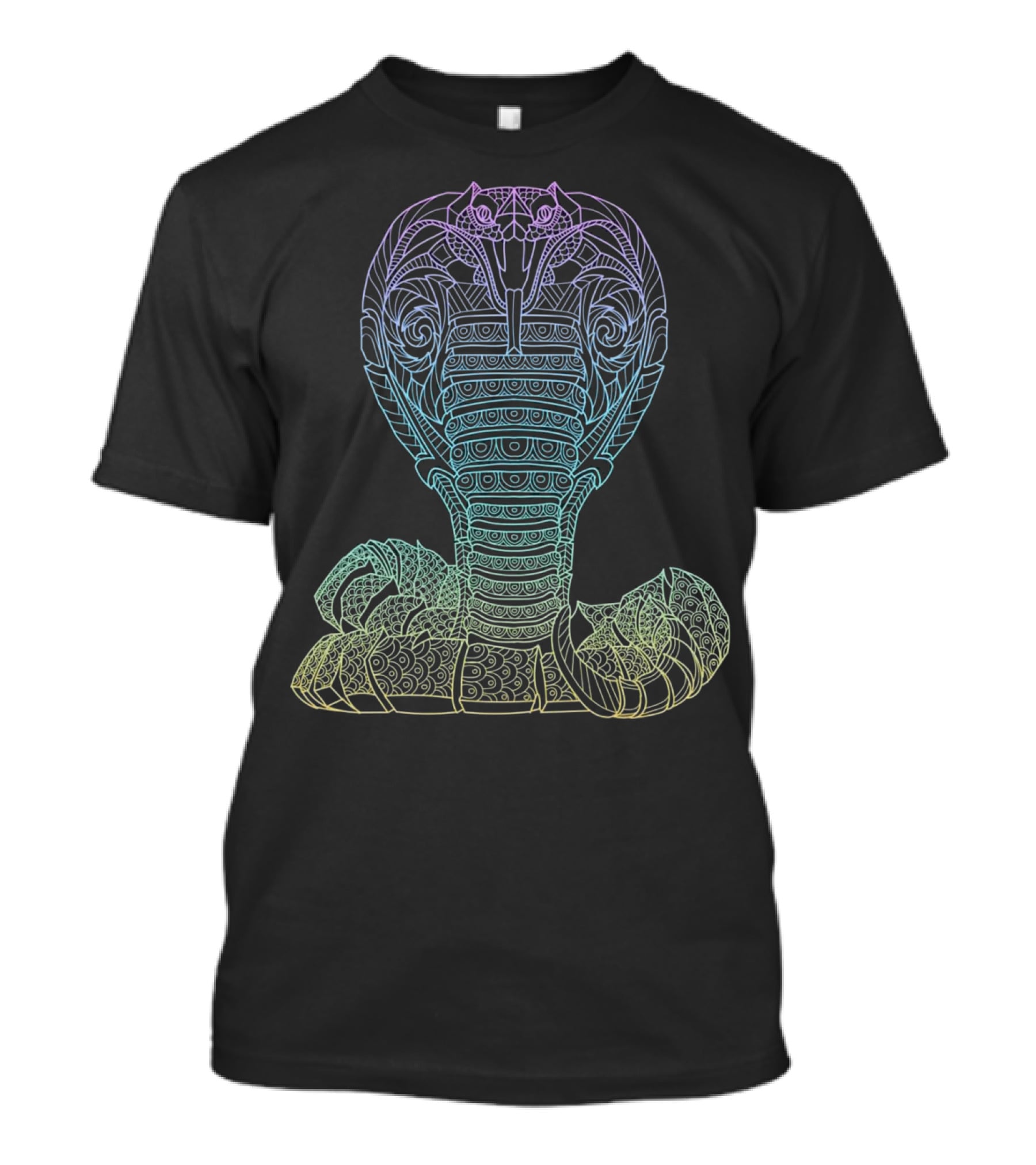 Awesome Colorful Hissing Cobra Snake Reptile T-Shirt