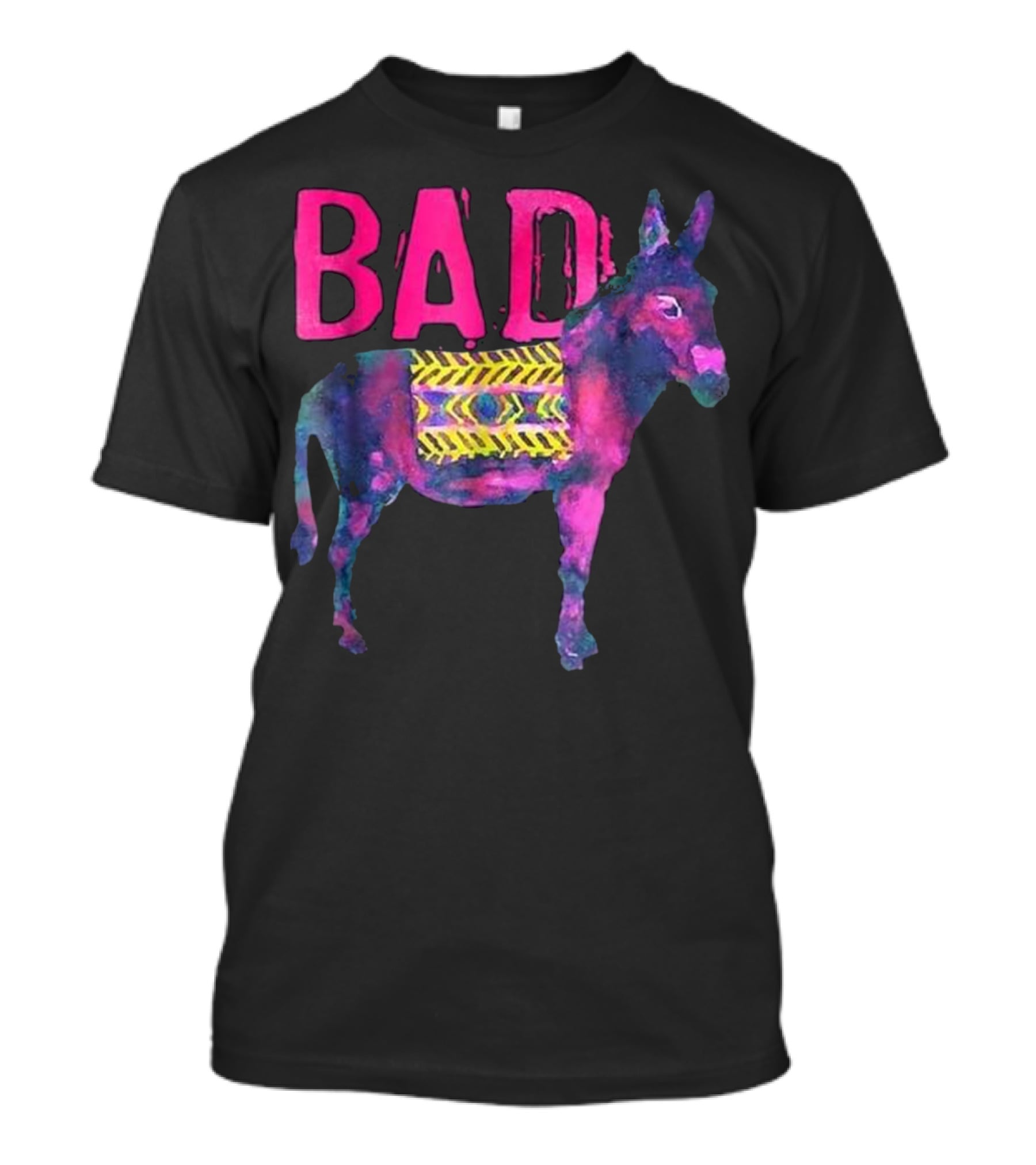 BAD Donkey Neon Abstract T-Shirt
