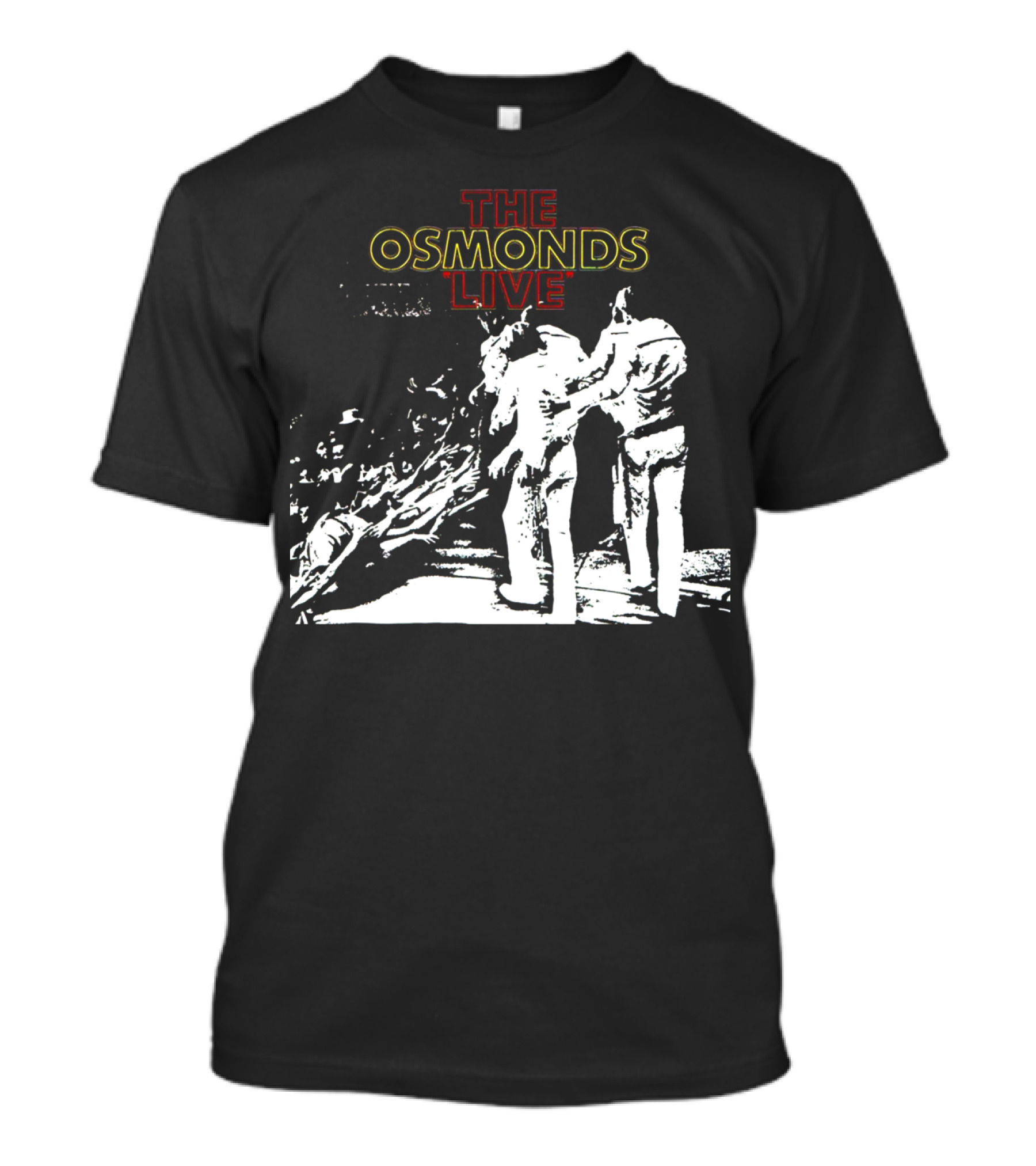 The Osmonds Live Concert Illustration With Performing Group On Stage T-Shirt