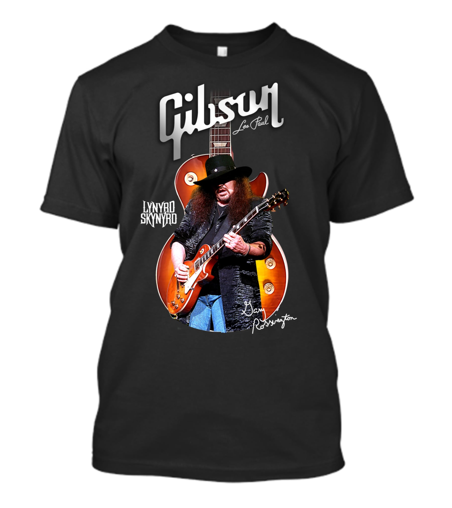Gibson Les Paul Lynyrd Skynyrd Gary Rossington T-Shirt