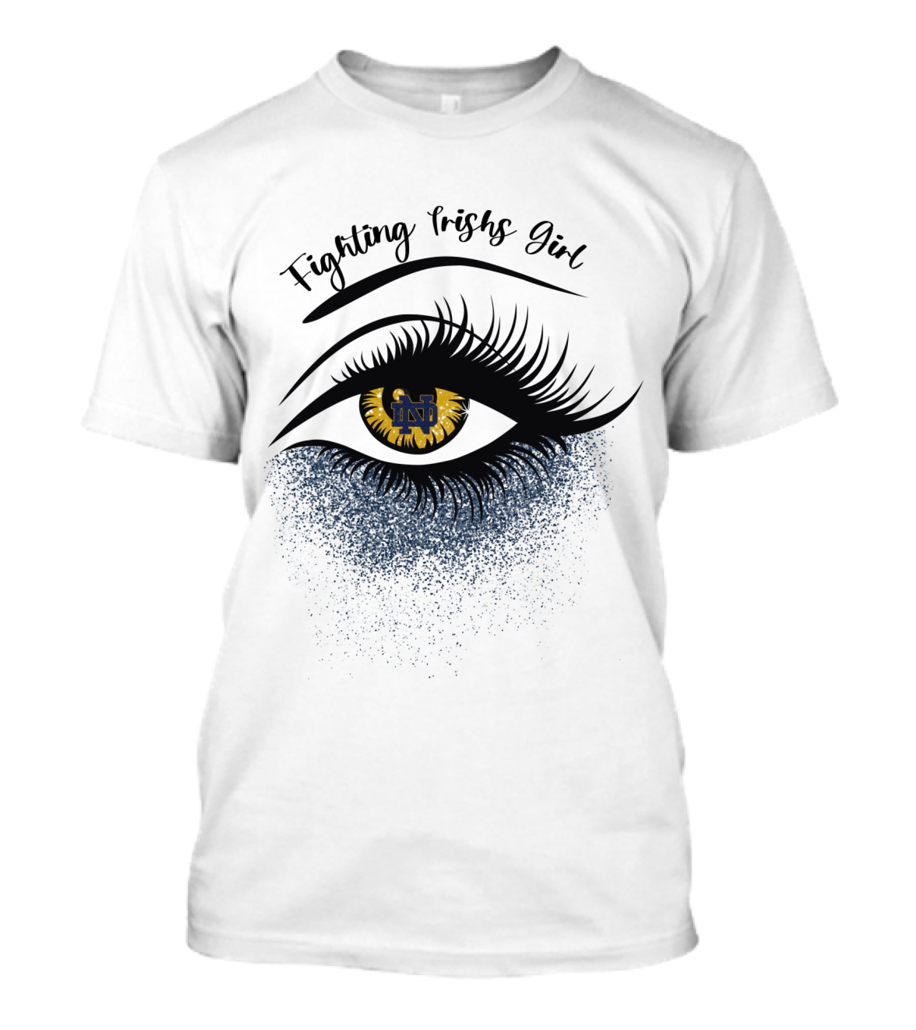 Fighting Irish Girl Eye Notre Dame Nd T-Shirt