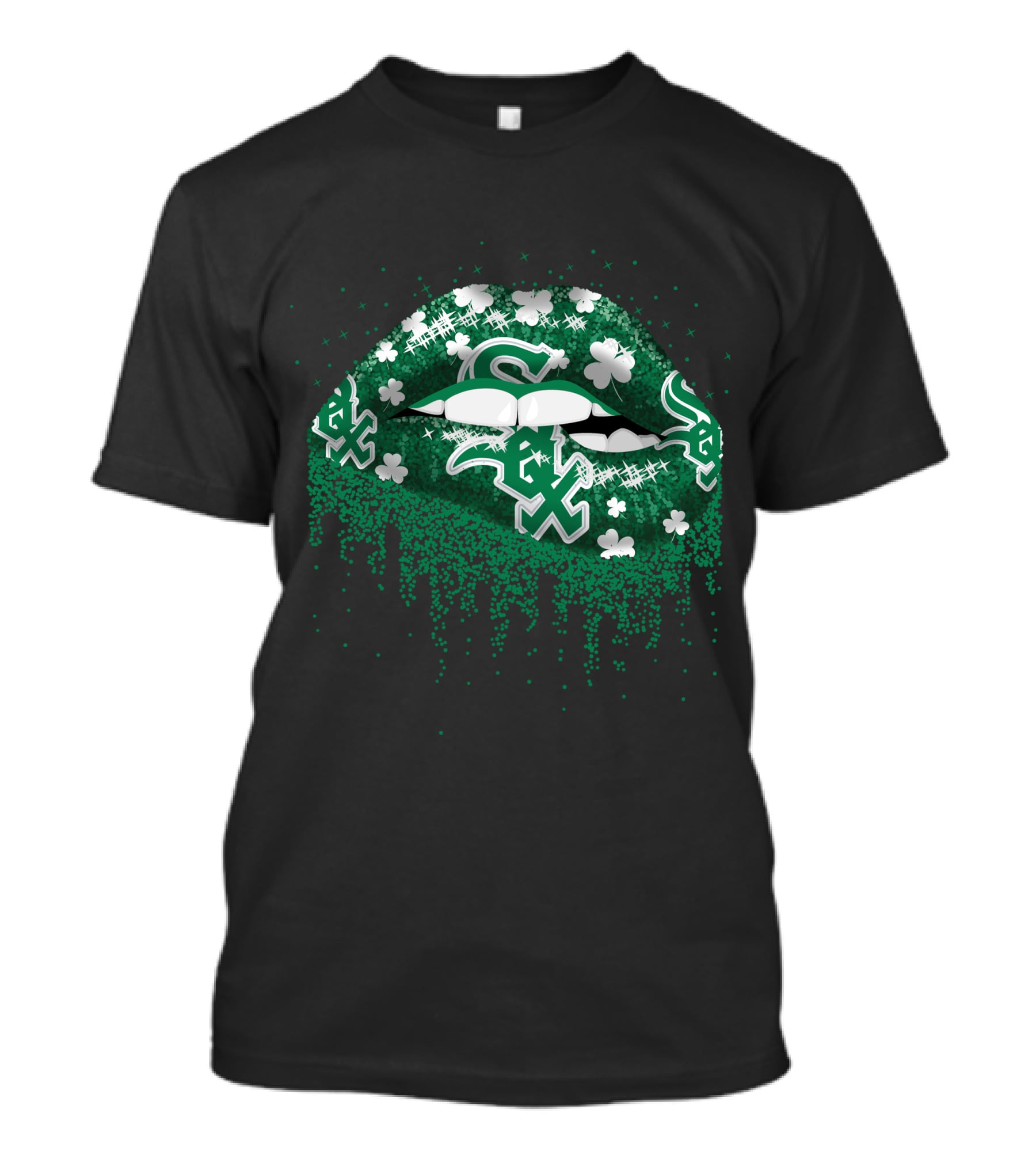 Chicago White Sox Shamrock Lips T-Shirt
