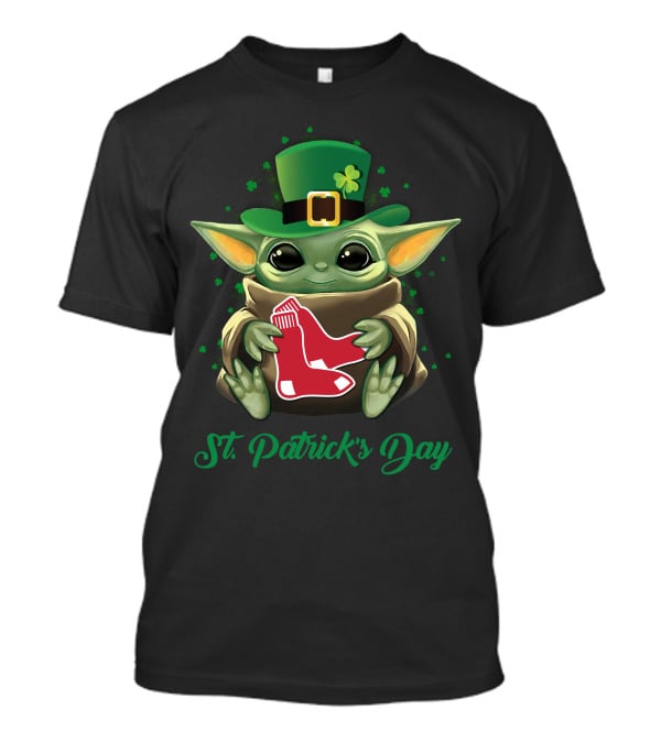 St. Patrick’s Day Boston Red Sox Baby Yoda T-Shirt
